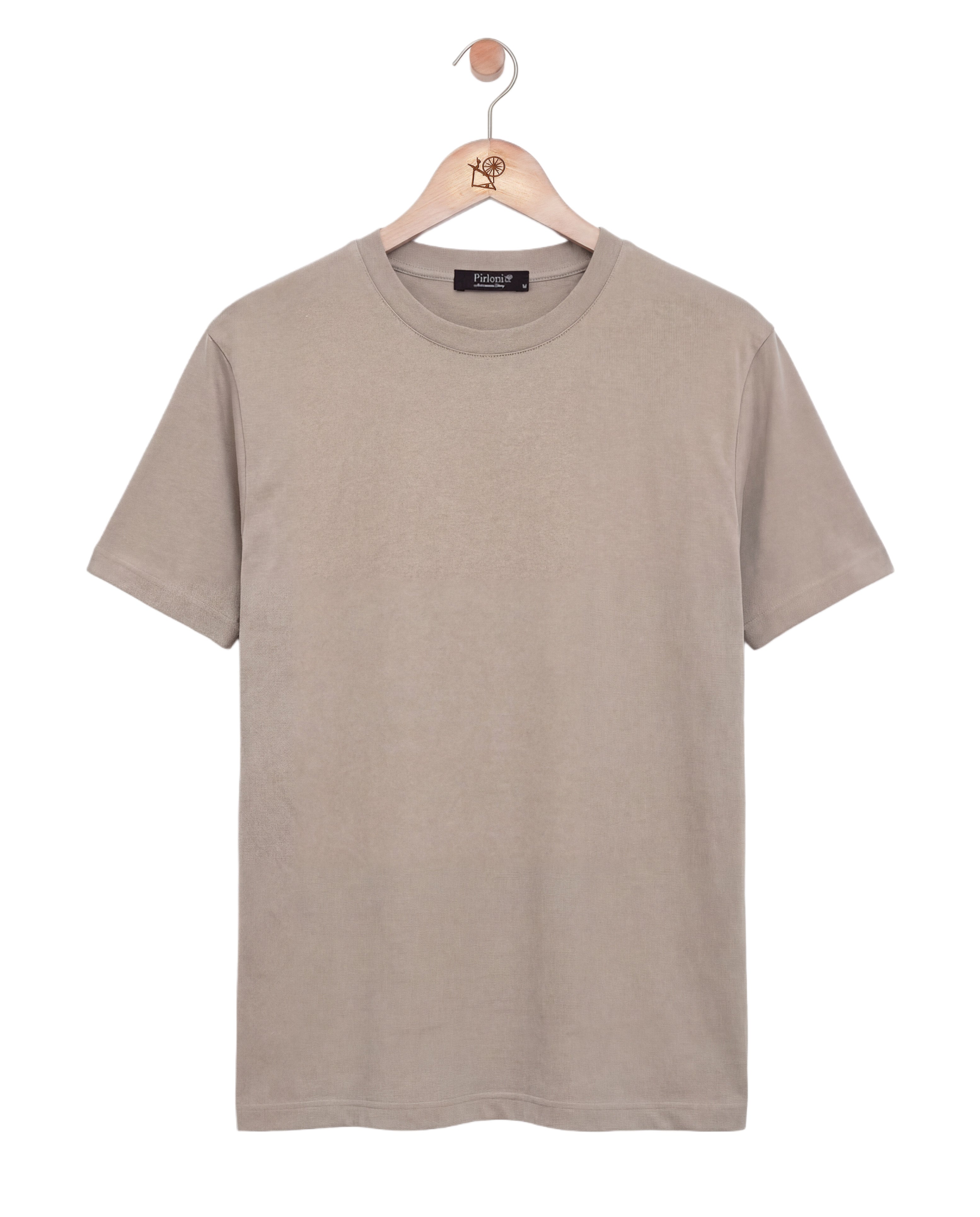 Mercerized Short Sleeve Beige