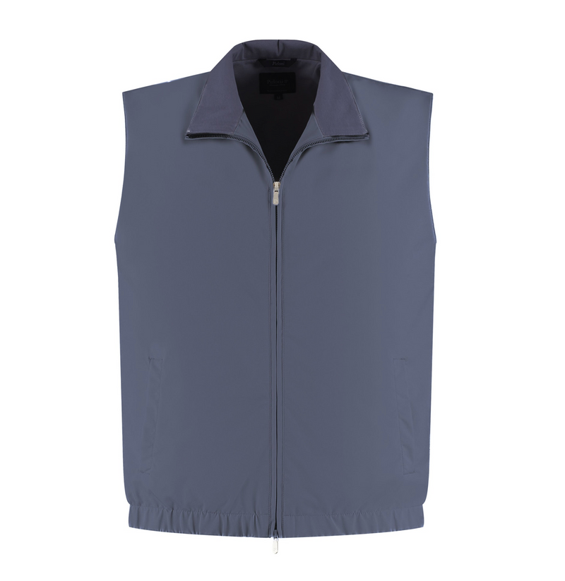 Gray vest on a white background