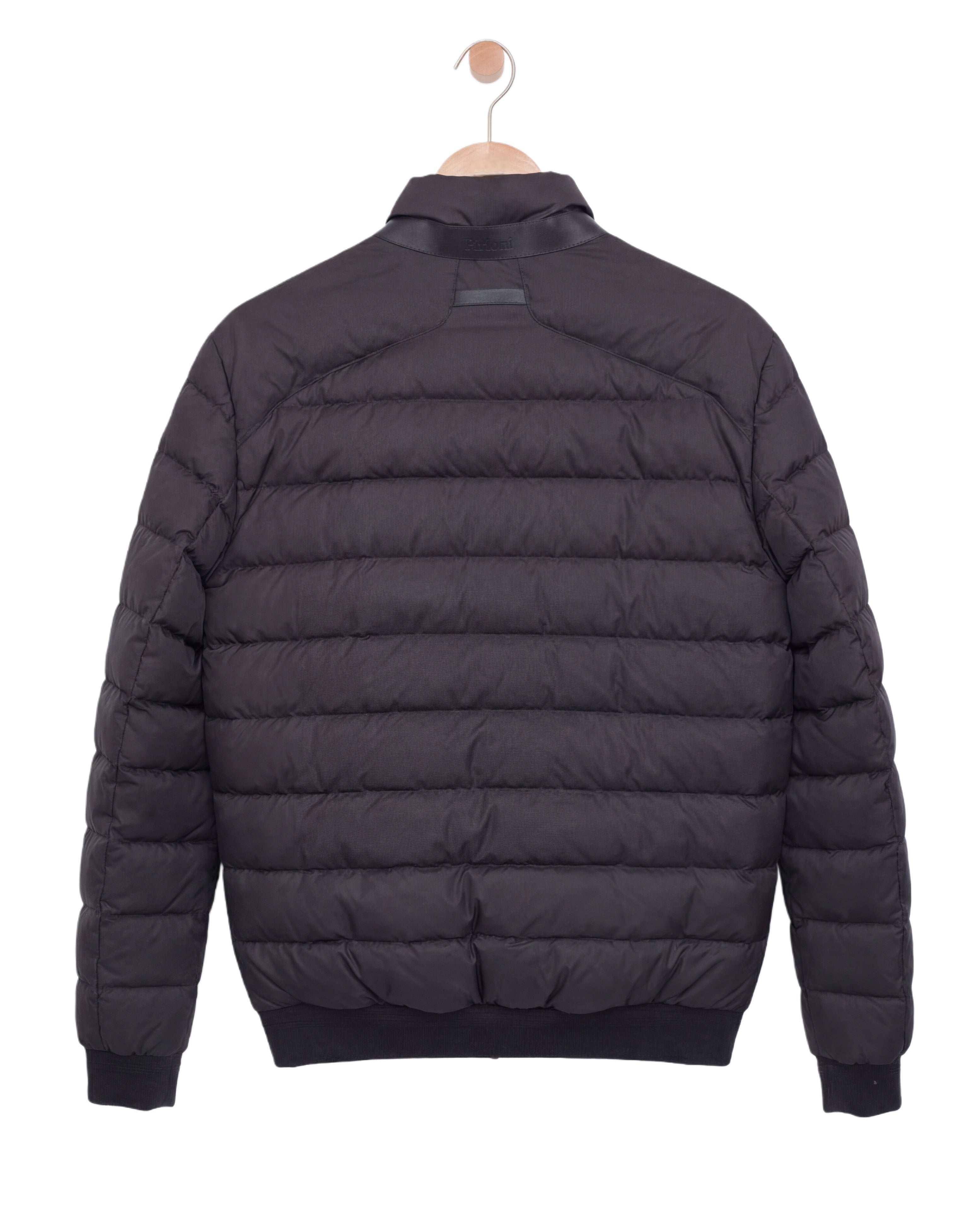 Two Tone Down Jacket Black Brown