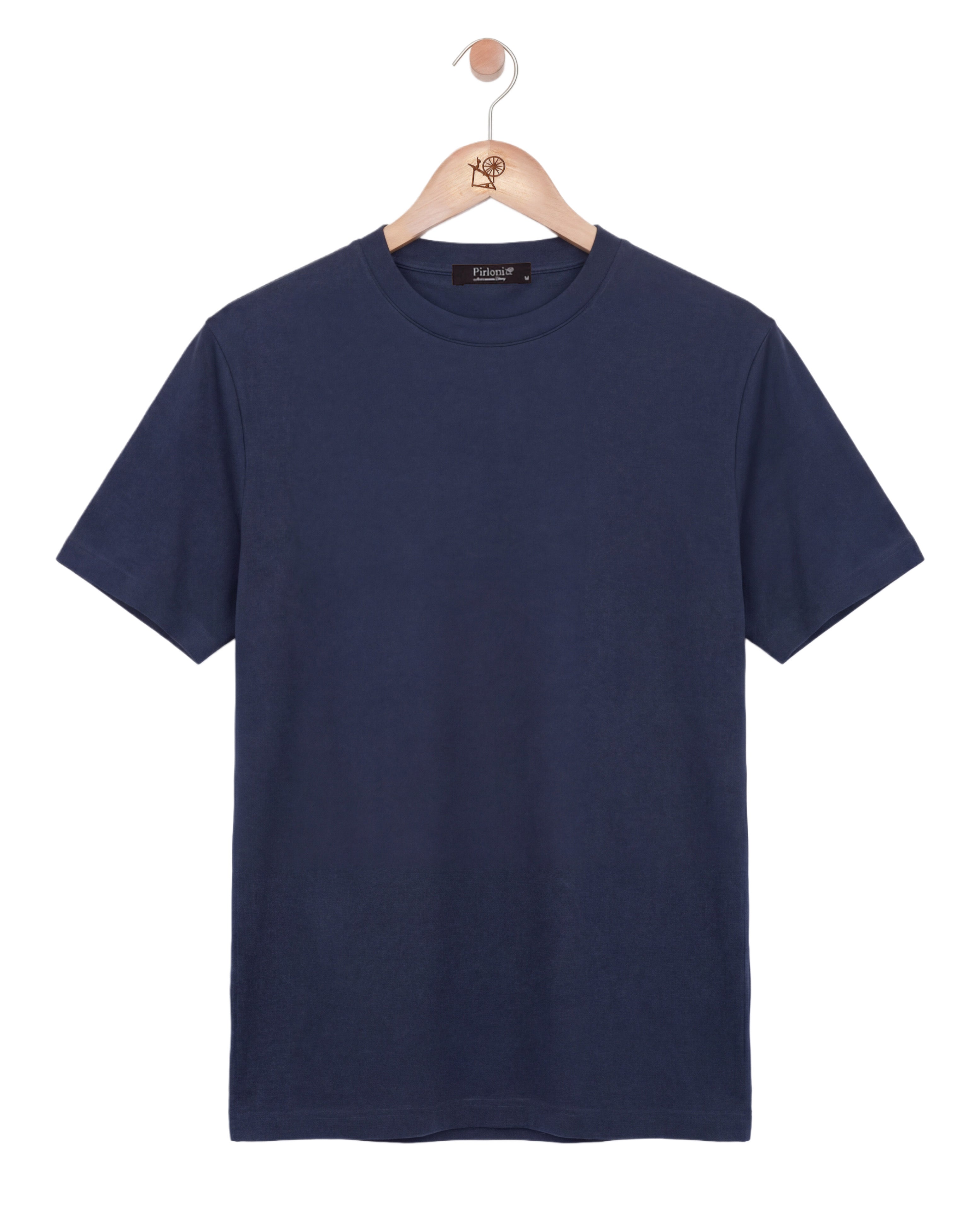 Mercerized Short Sleeve Navy