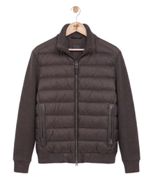 The Knit Sleeve Down Jacket Brown