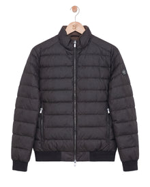 Two Tone Down Jacket Black Brown