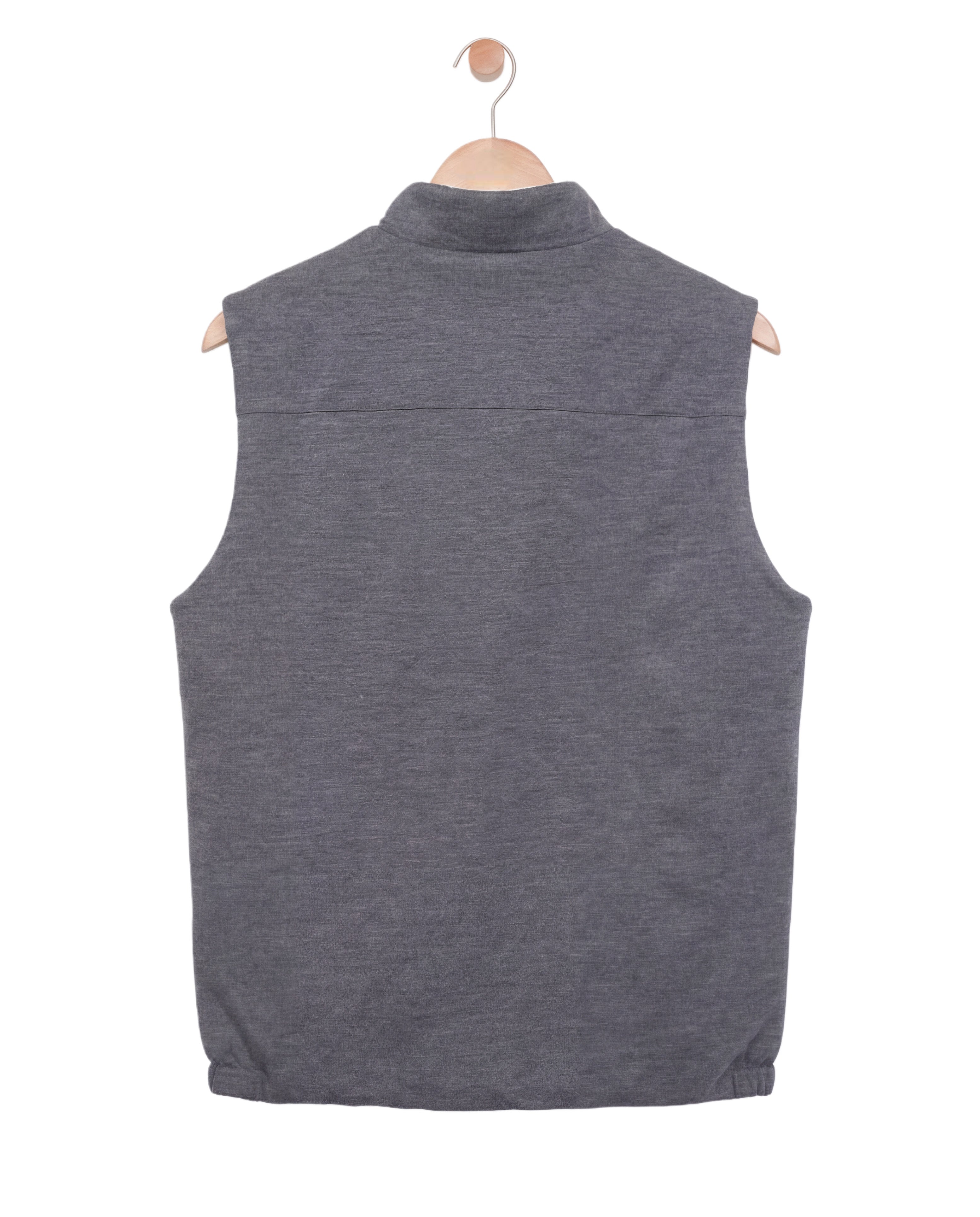 White Reversible Knit Body Warmer