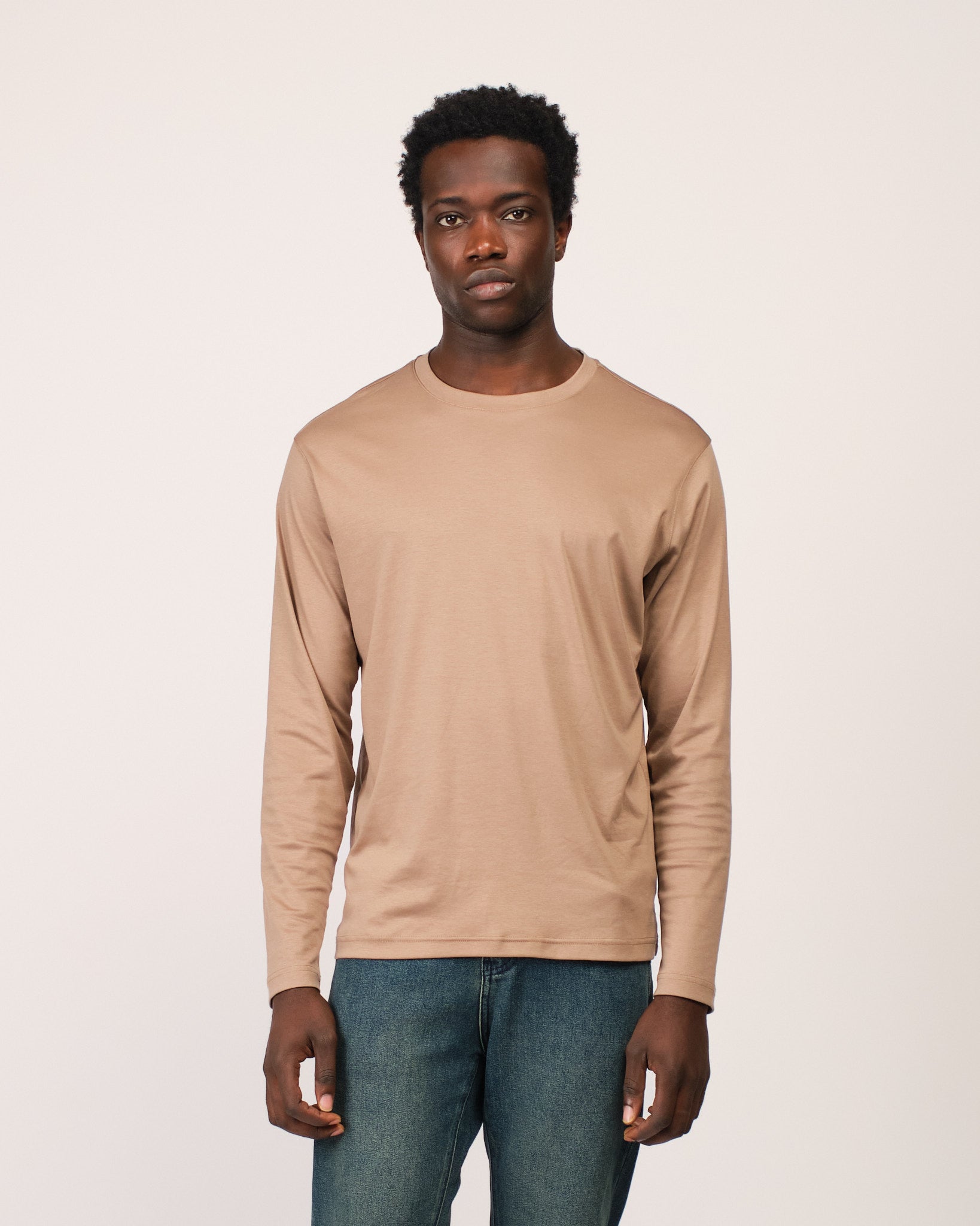 Mercerized Longsleeve Beige