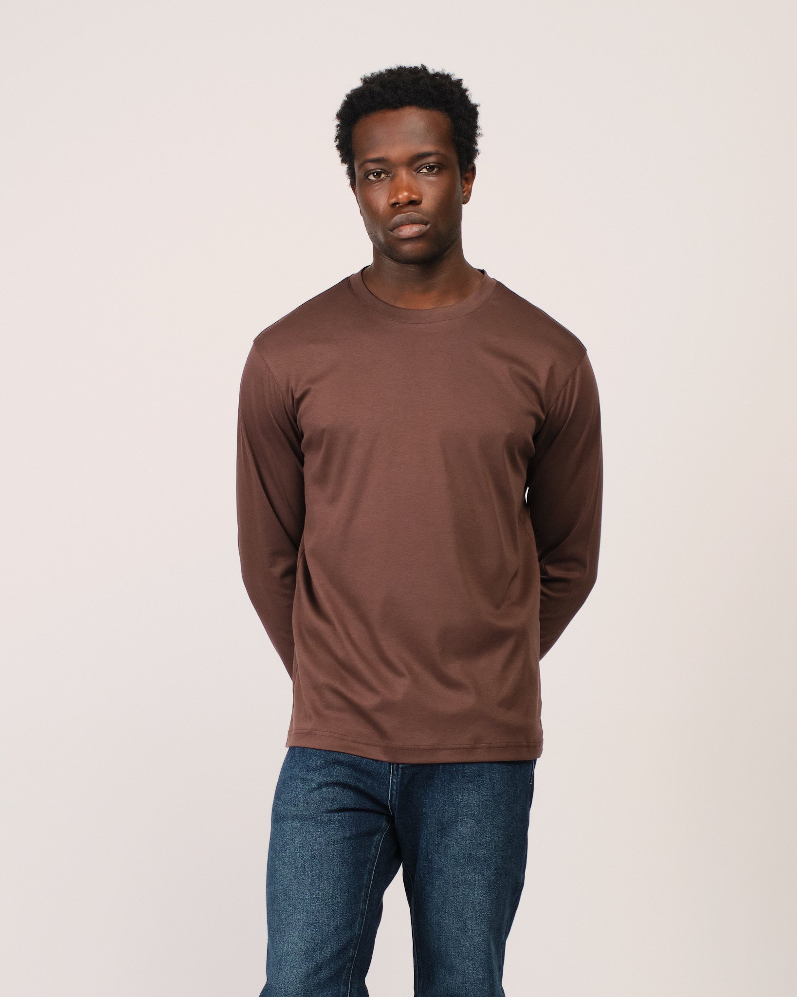 Mercerized Longsleeve Brown
