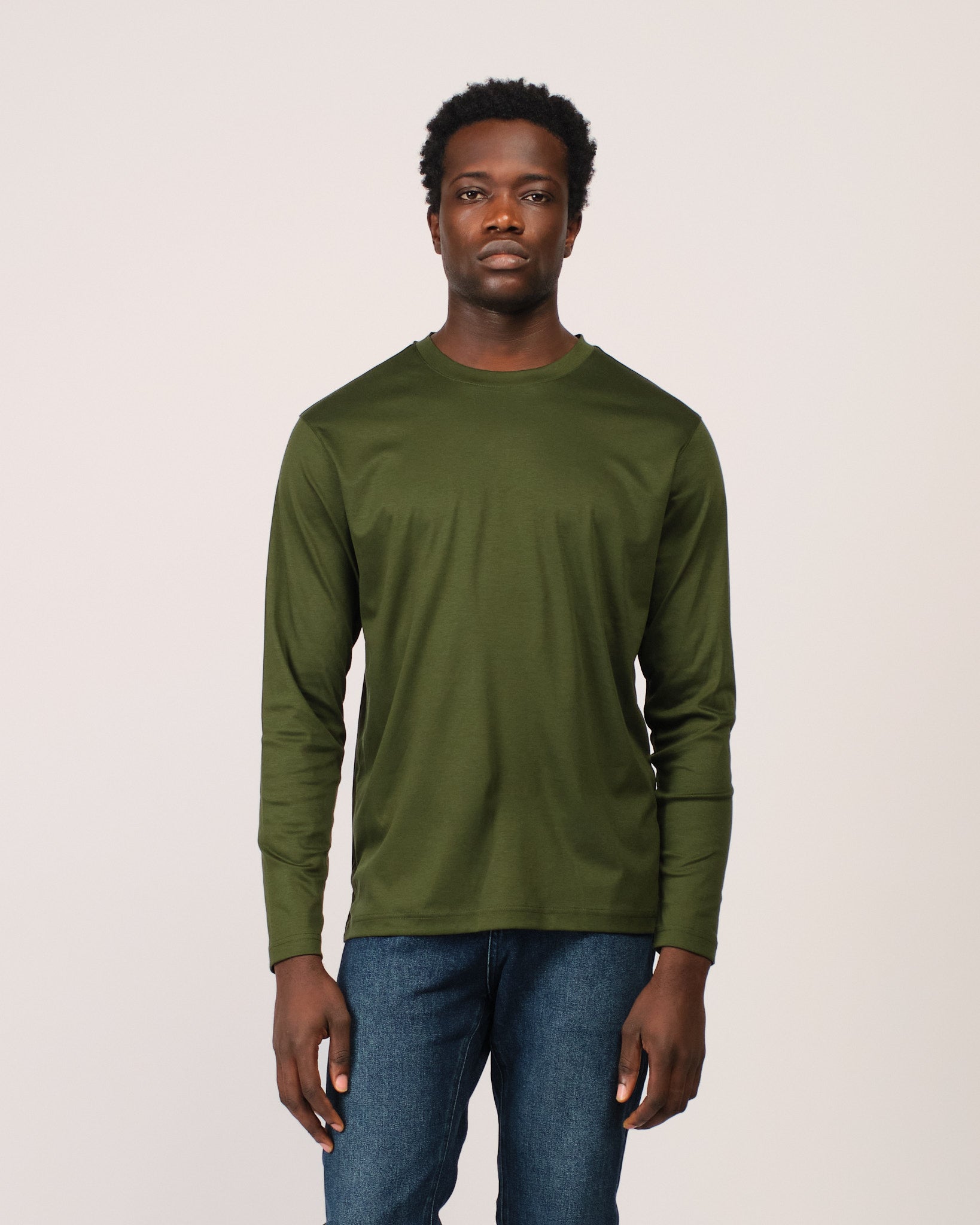 Mercerized Longsleeve Dark Green