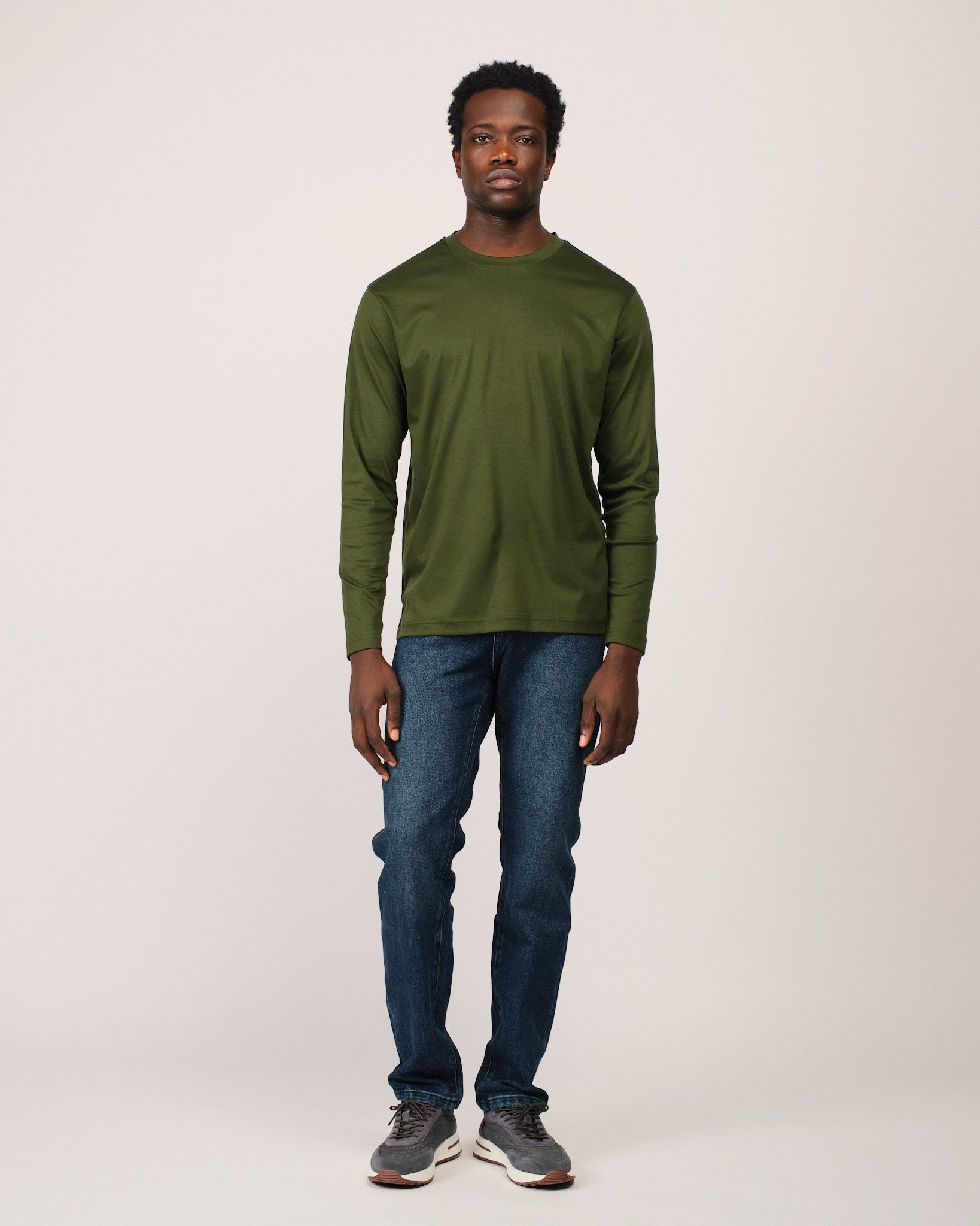 Mercerized Longsleeve Dark Green