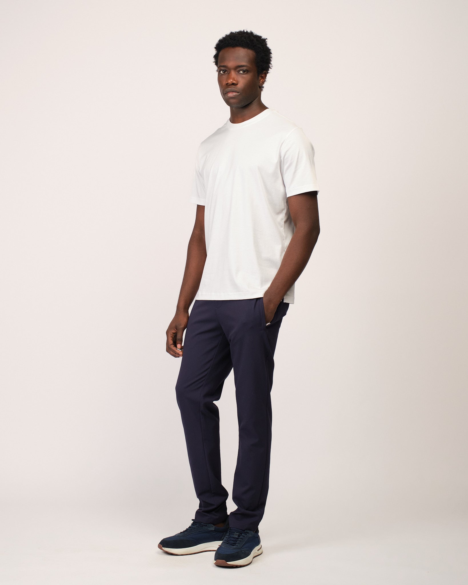 Mercerized Short Sleeve White