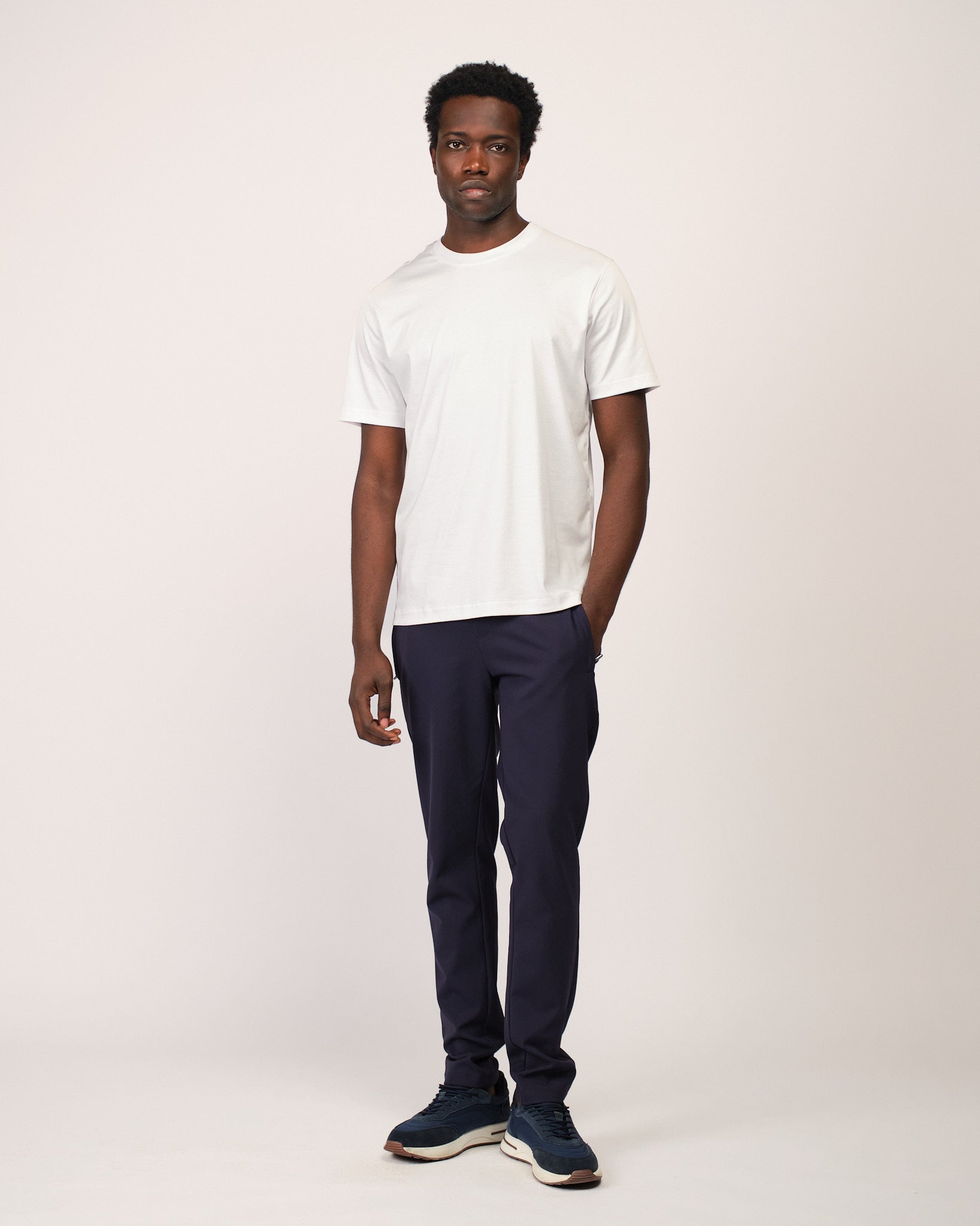 Mercerized Short Sleeve White