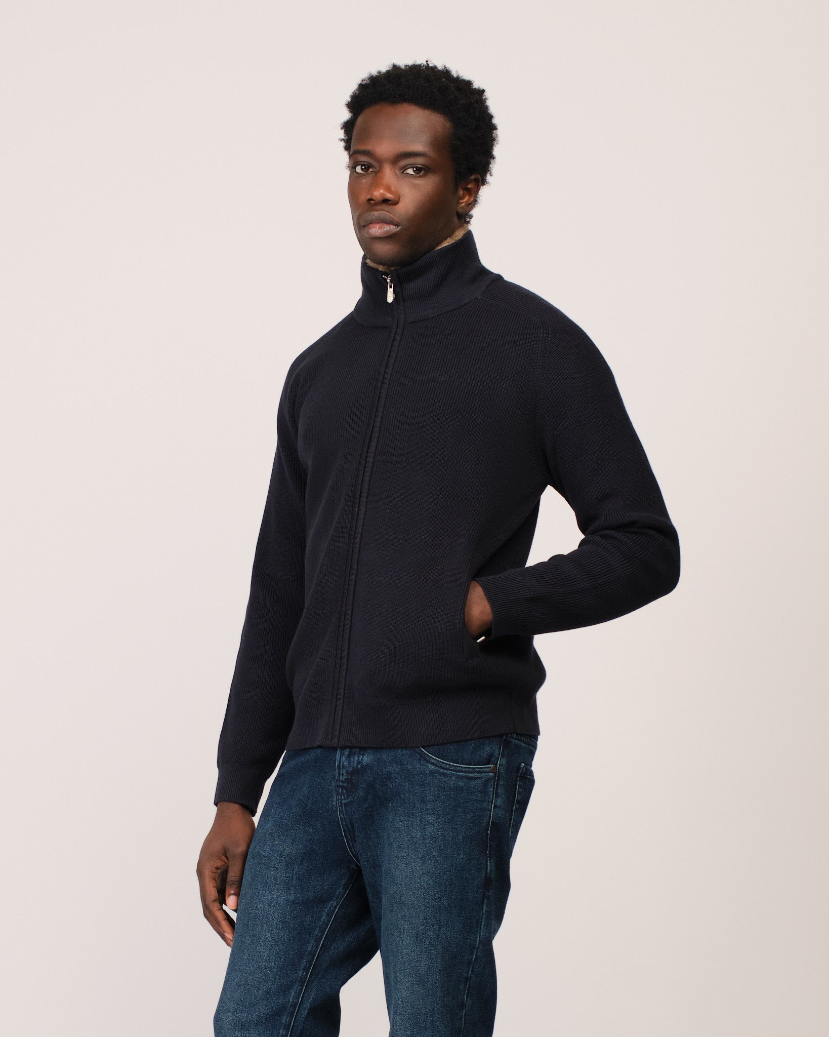 The Siberian Cardigan Navy