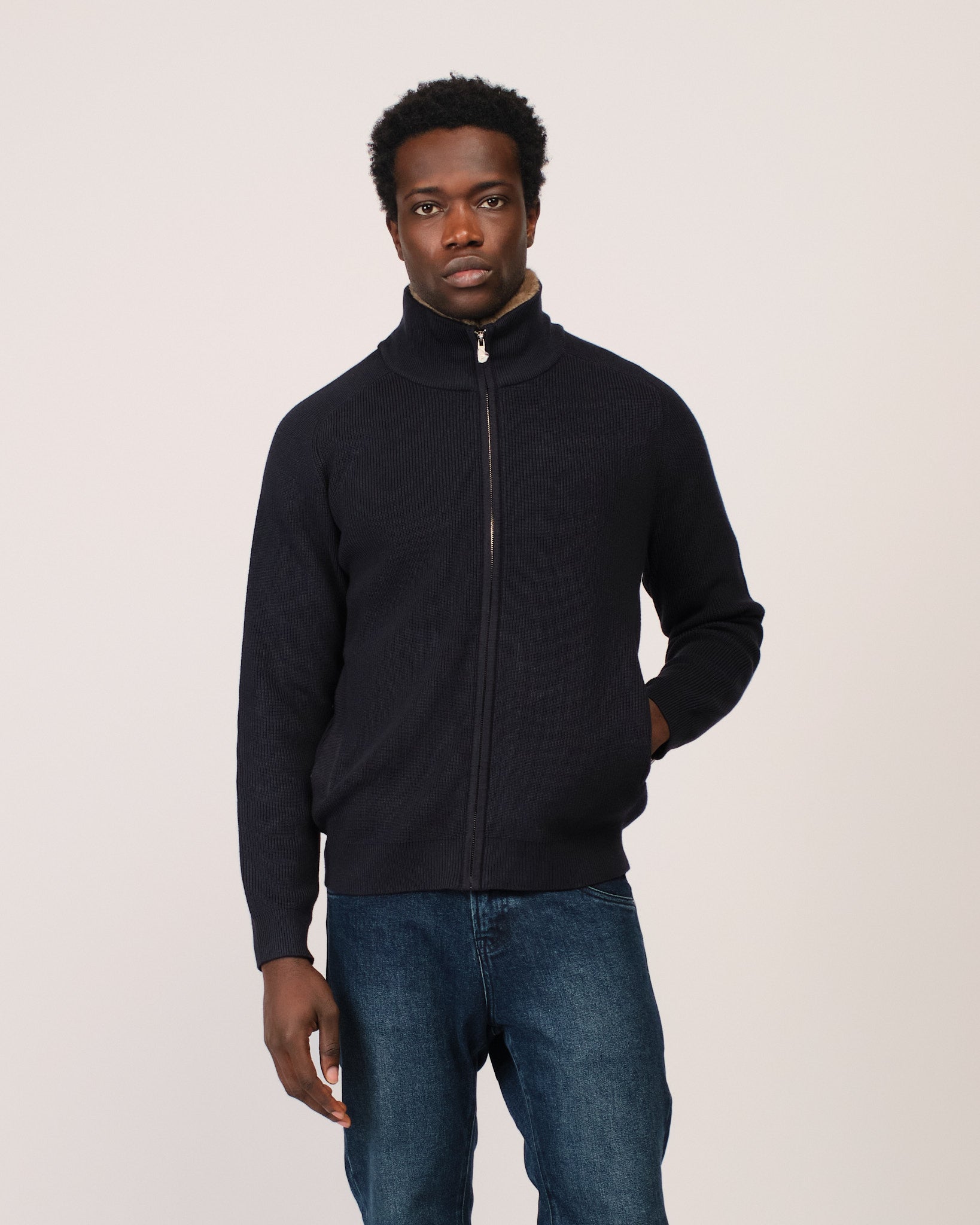 The Siberian Cardigan Navy