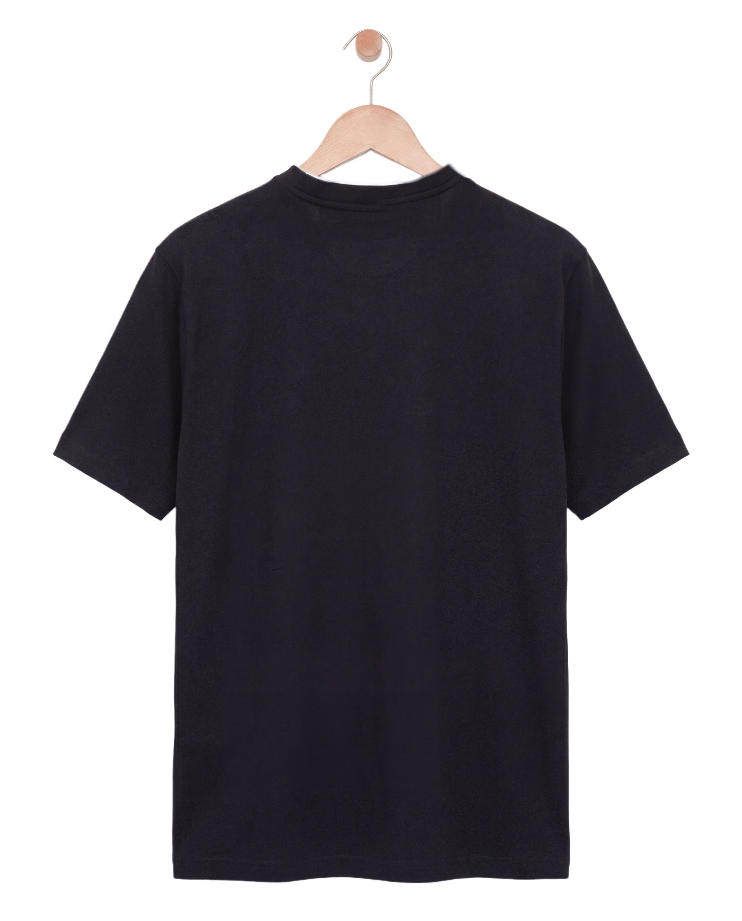 Mercerized Short Sleeve Black