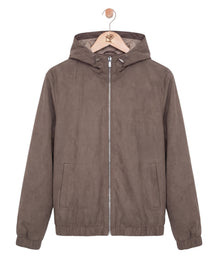 Suede Windbreaker Beige