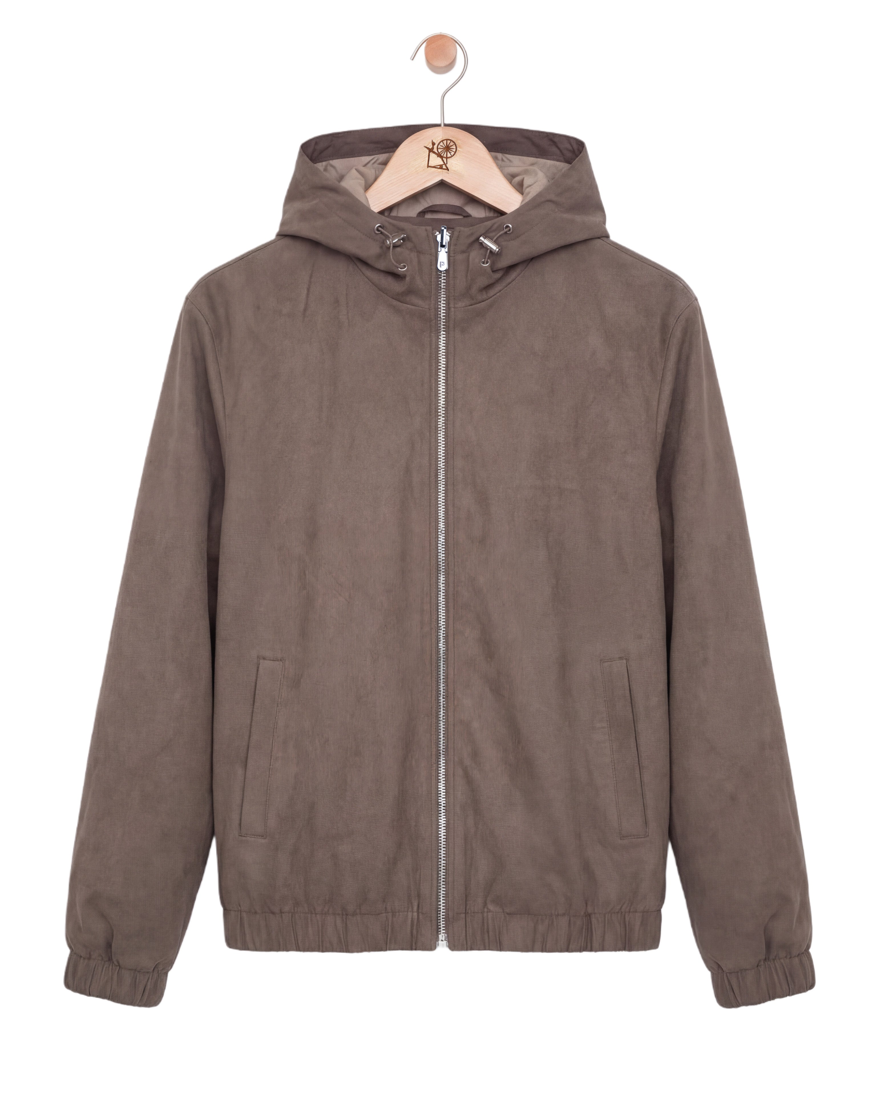 Suede Windbreaker Beige