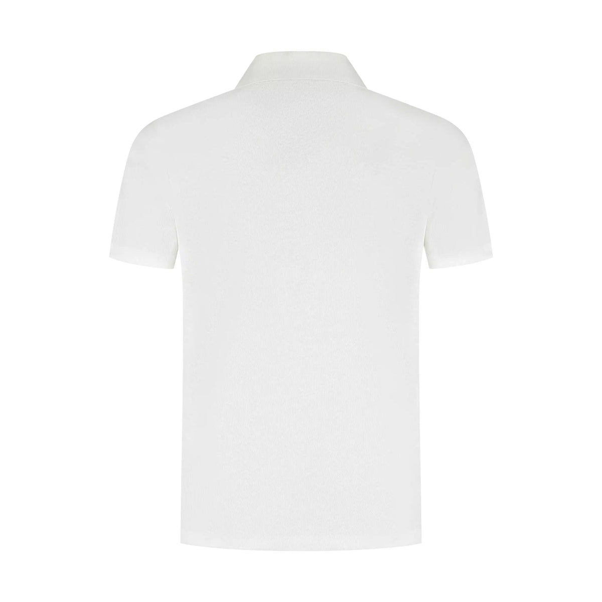 Ivory men's linen polo shirt with relaxed fit, lightweight breathable casual summer wear
