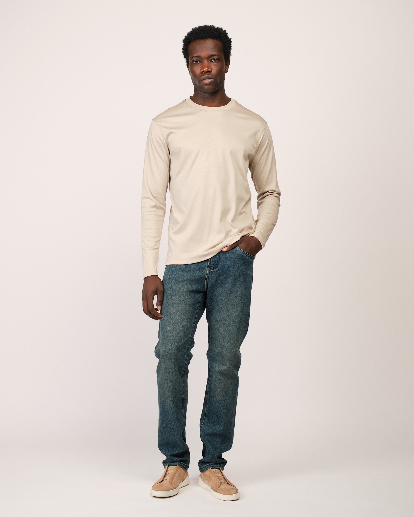 Mercerized Longsleeve Cream