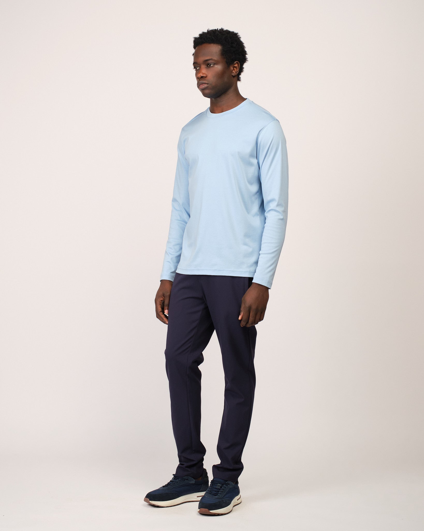 Mercerized Longsleeve Baby blue