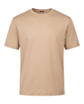 Beige t-shirt on a white background