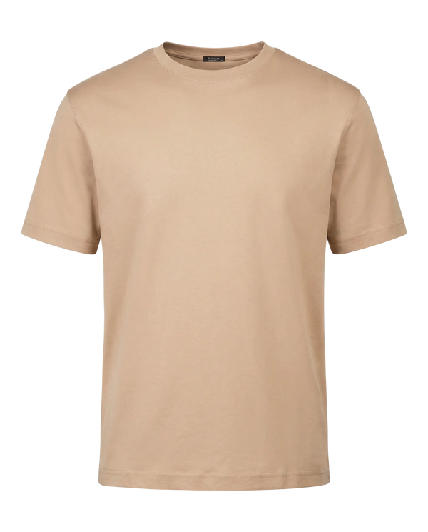 Beige t-shirt on a white background