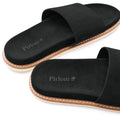 Black Pirloni Slippers for Refined Everyday Comfort
