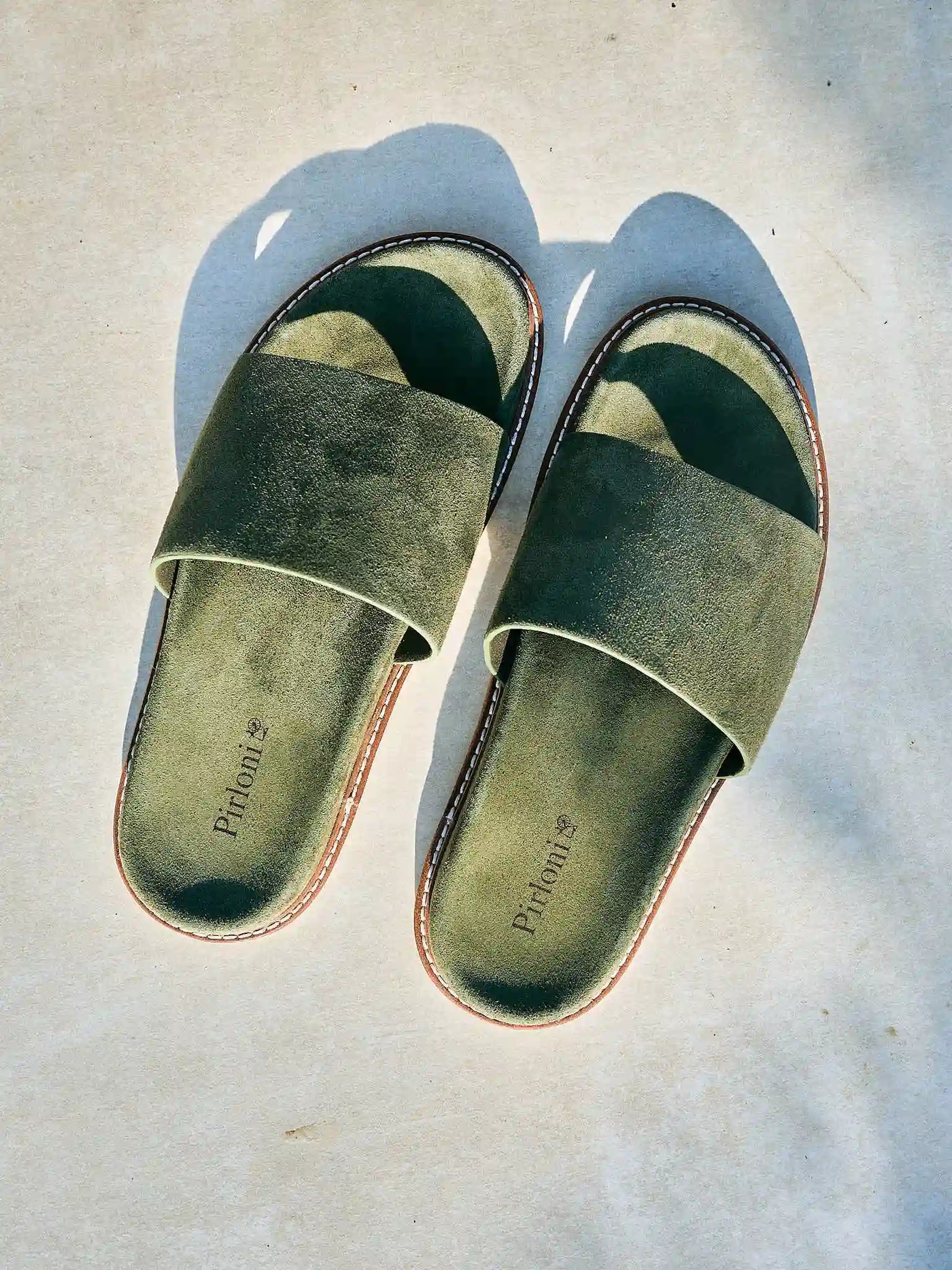 Green Pirloni Slippers for Relaxed Everyday Comfort
