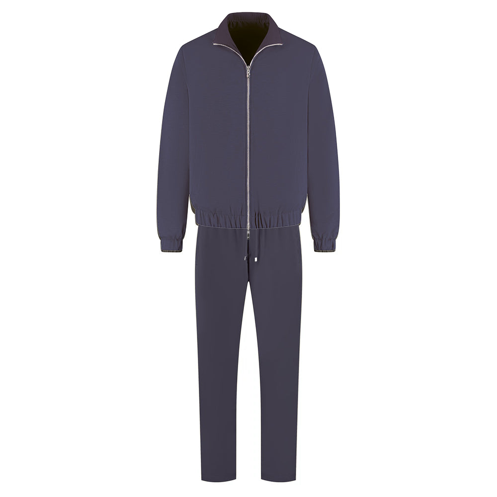 Navy blue jumpsuit on a white background