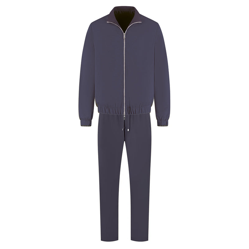 Navy blue jumpsuit on a white background