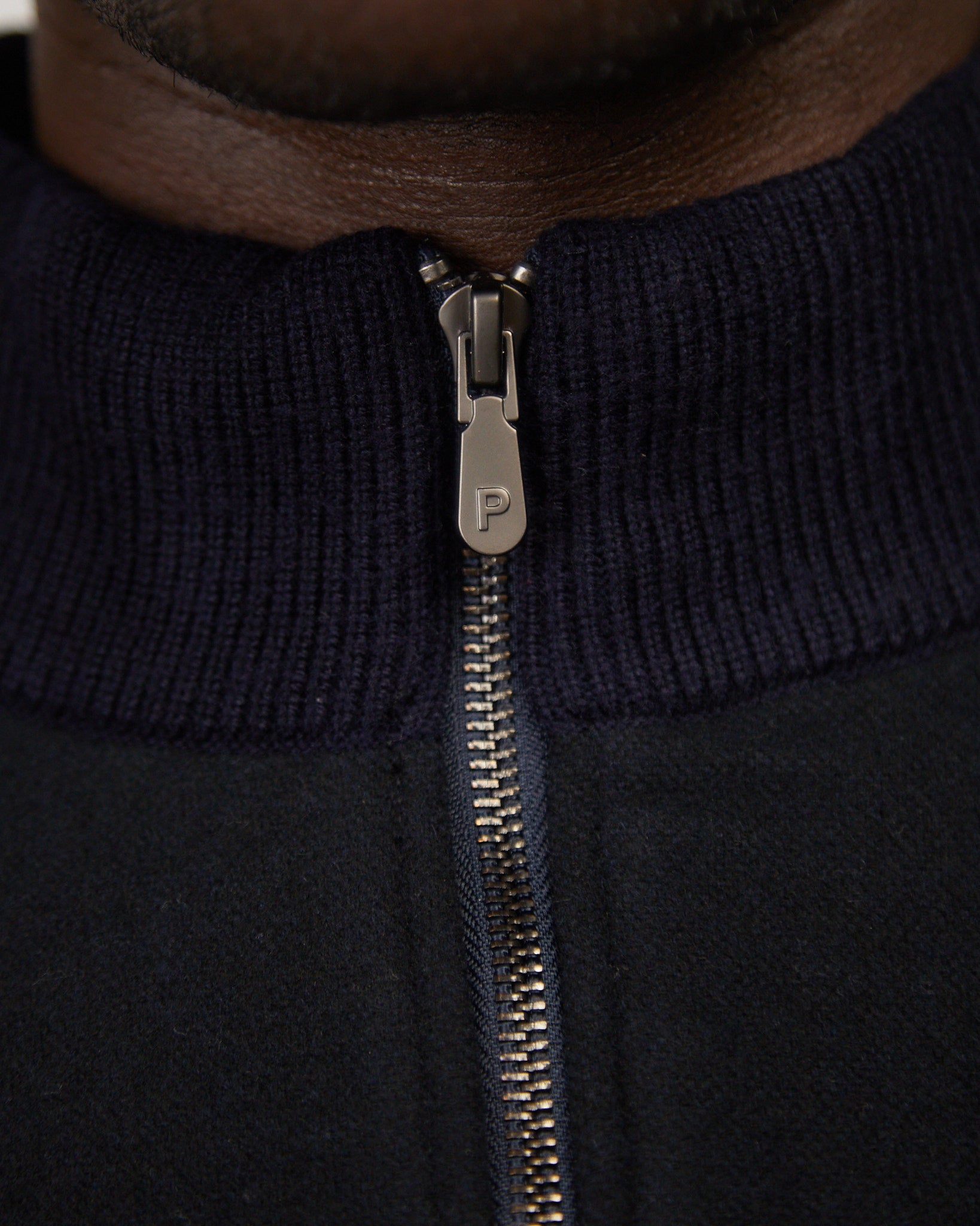 Two Tone Cardigan Navy