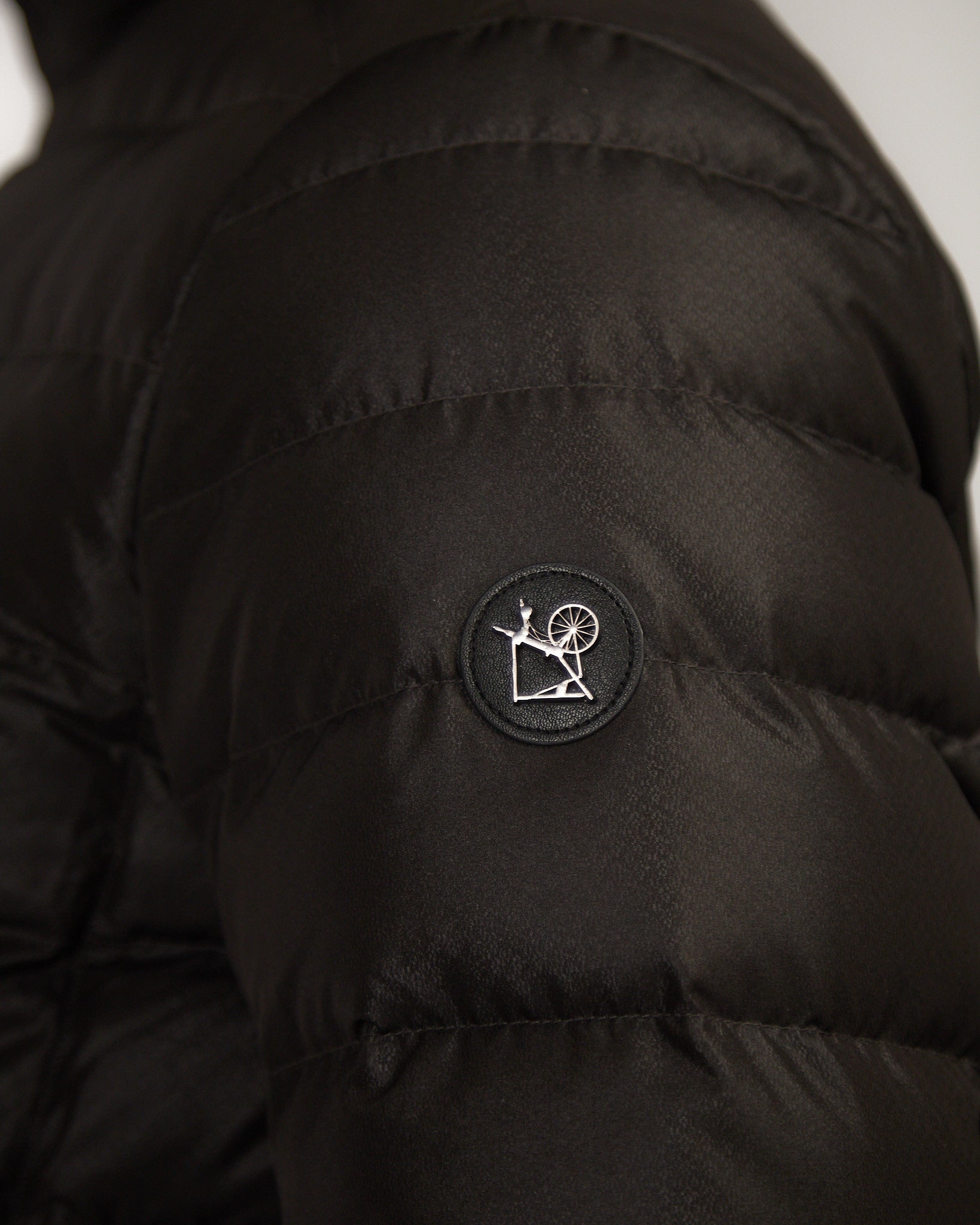 Two Tone Down Jacket Black Brown