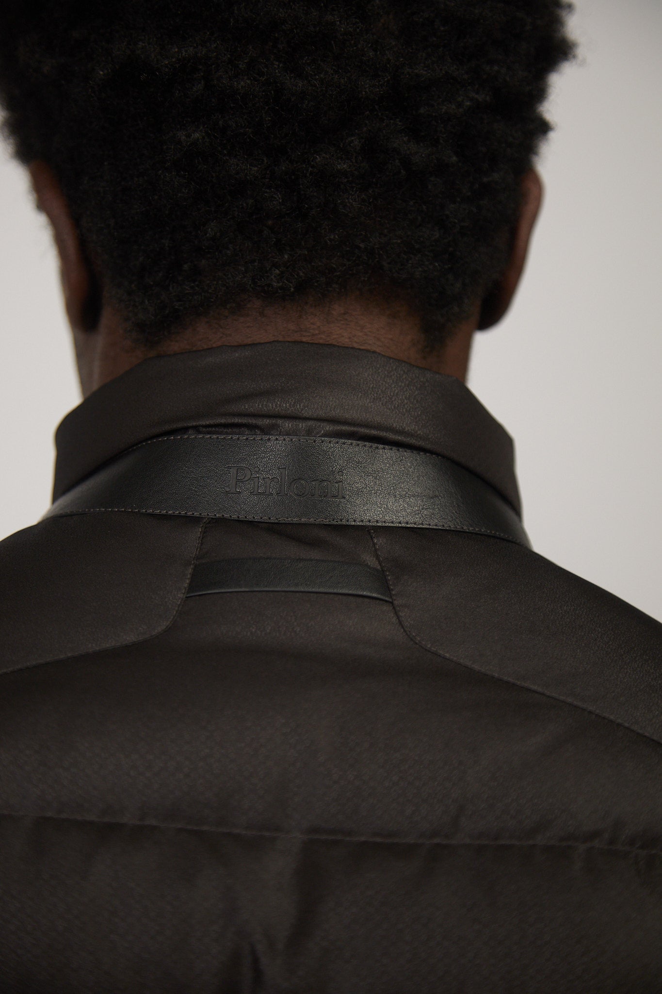 Two Tone Down Jacket Black Brown