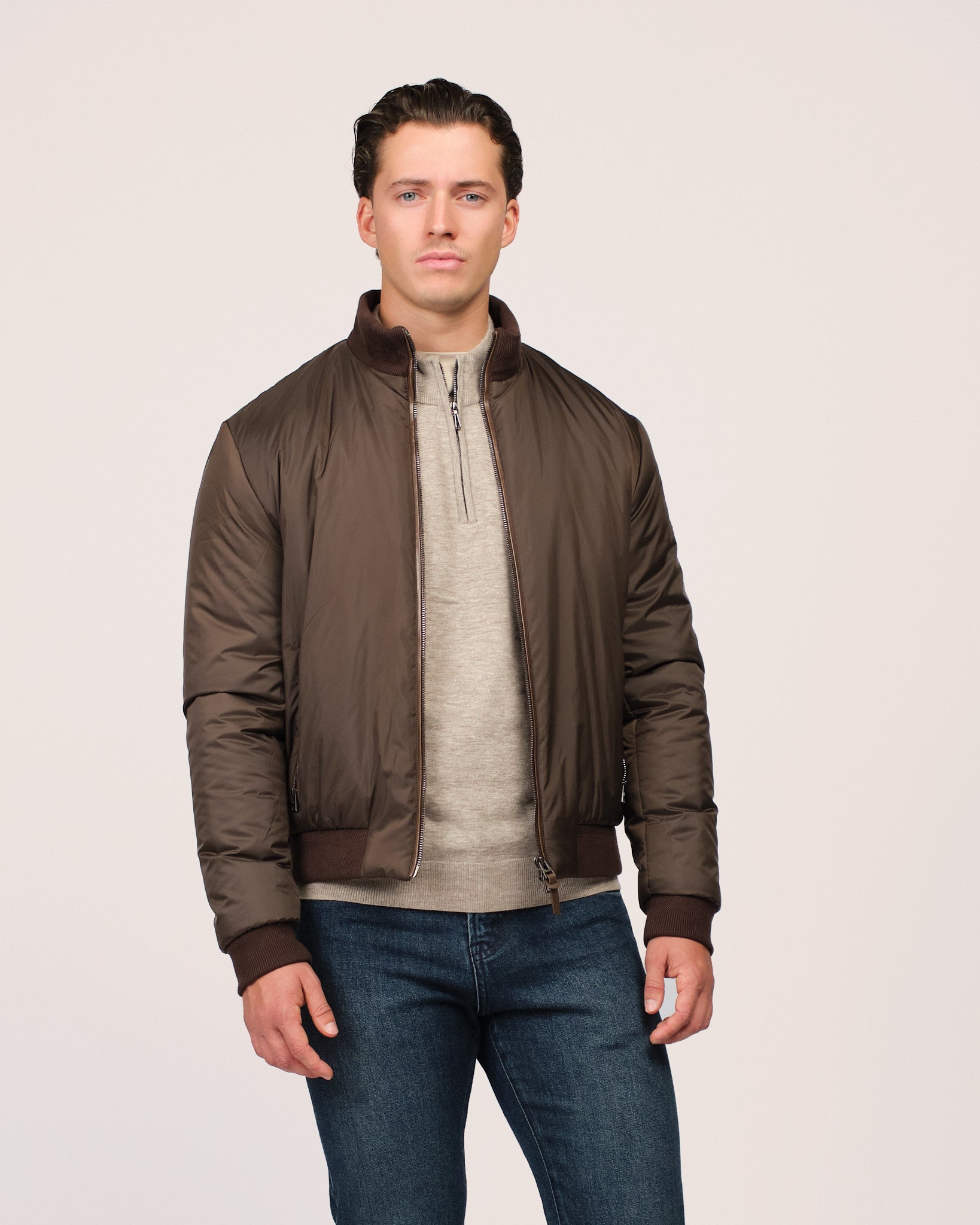 The Classic Bomber Jacket Brown