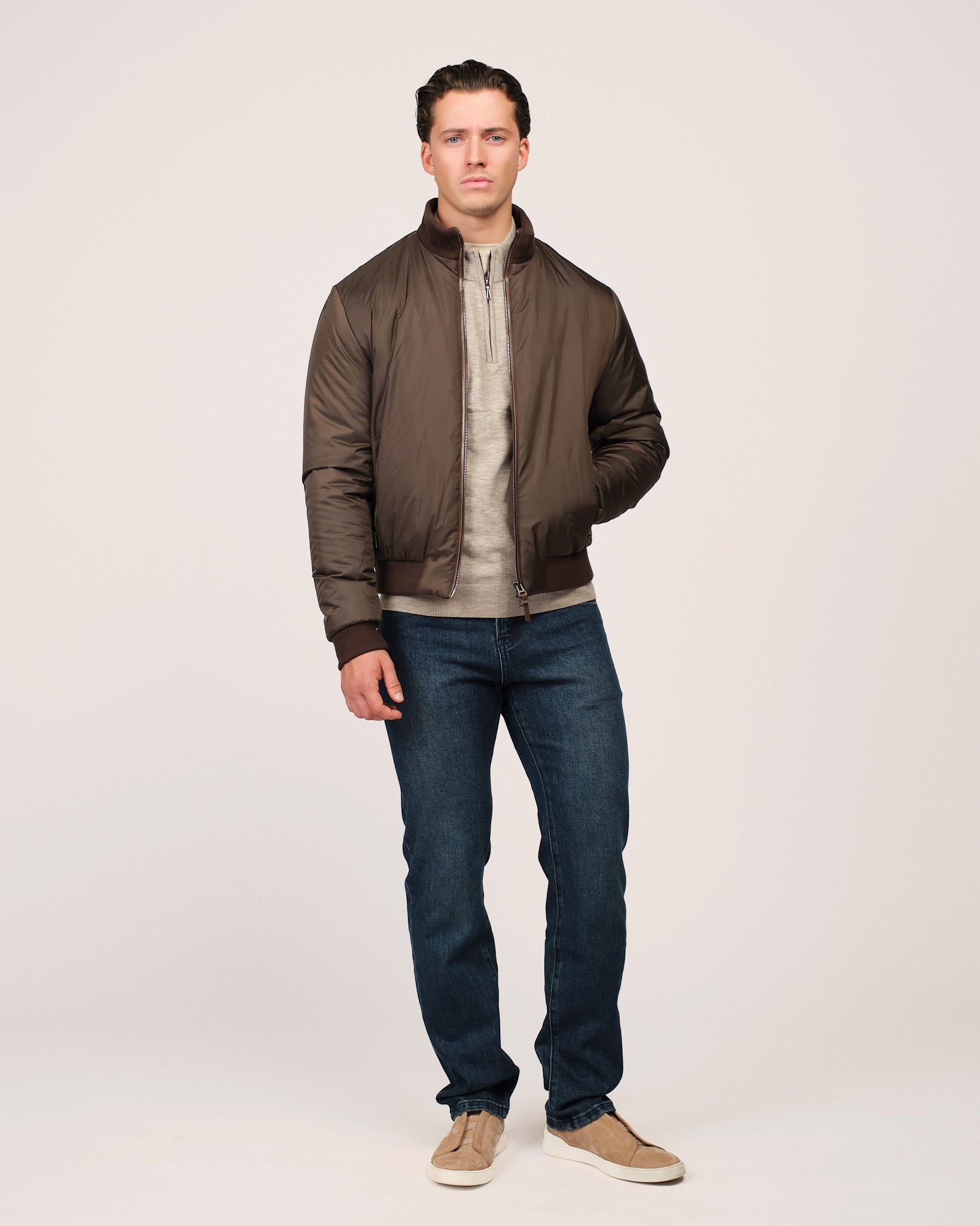 The Classic Bomber Jacket Brown