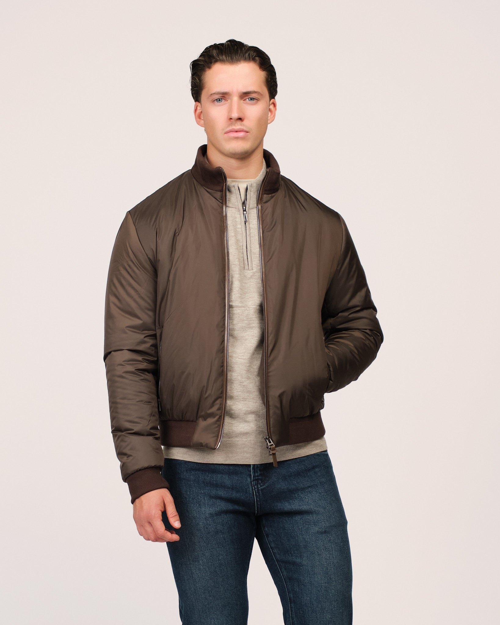 The Classic Bomber Jacket Brown