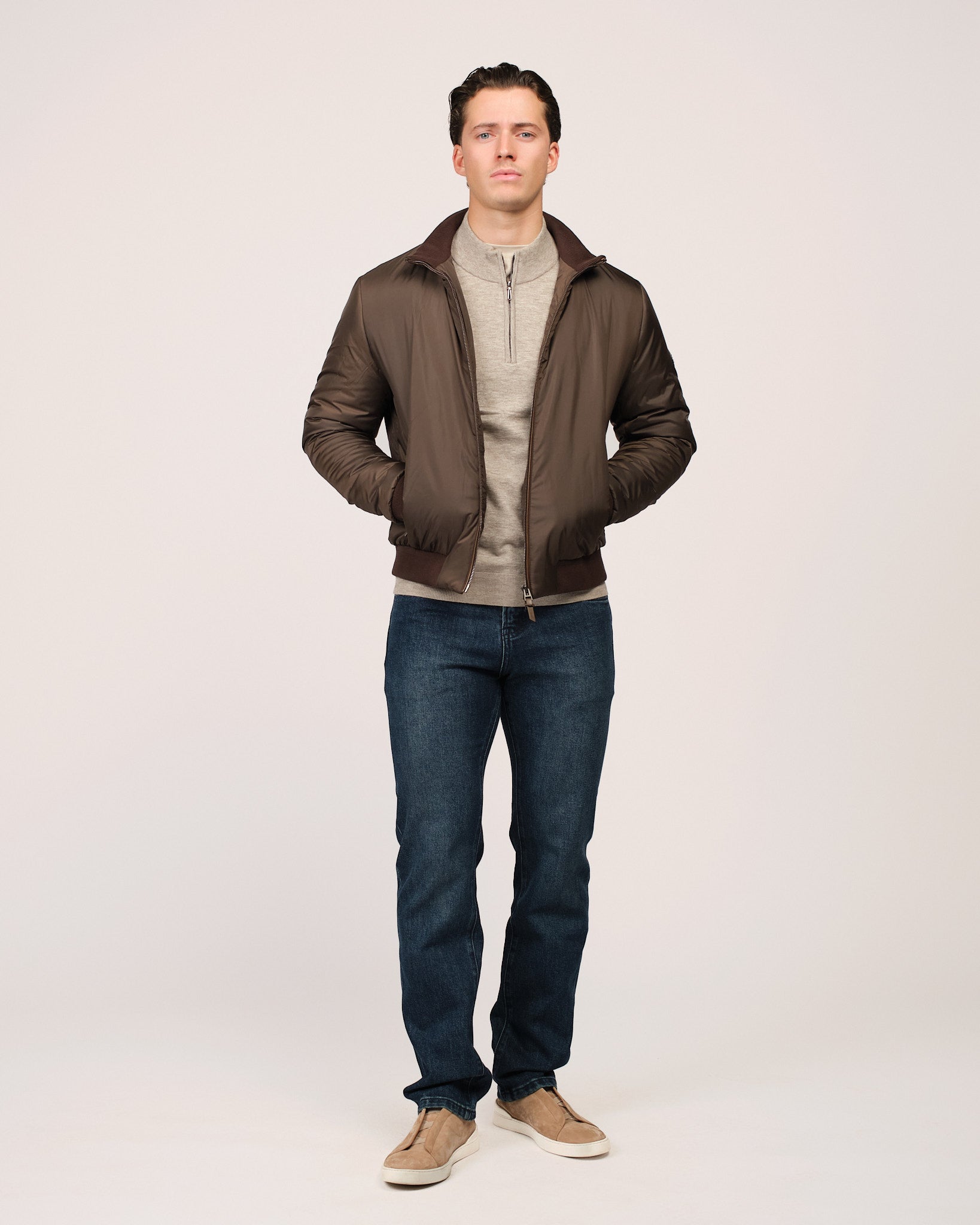The Classic Bomber Jacket Brown