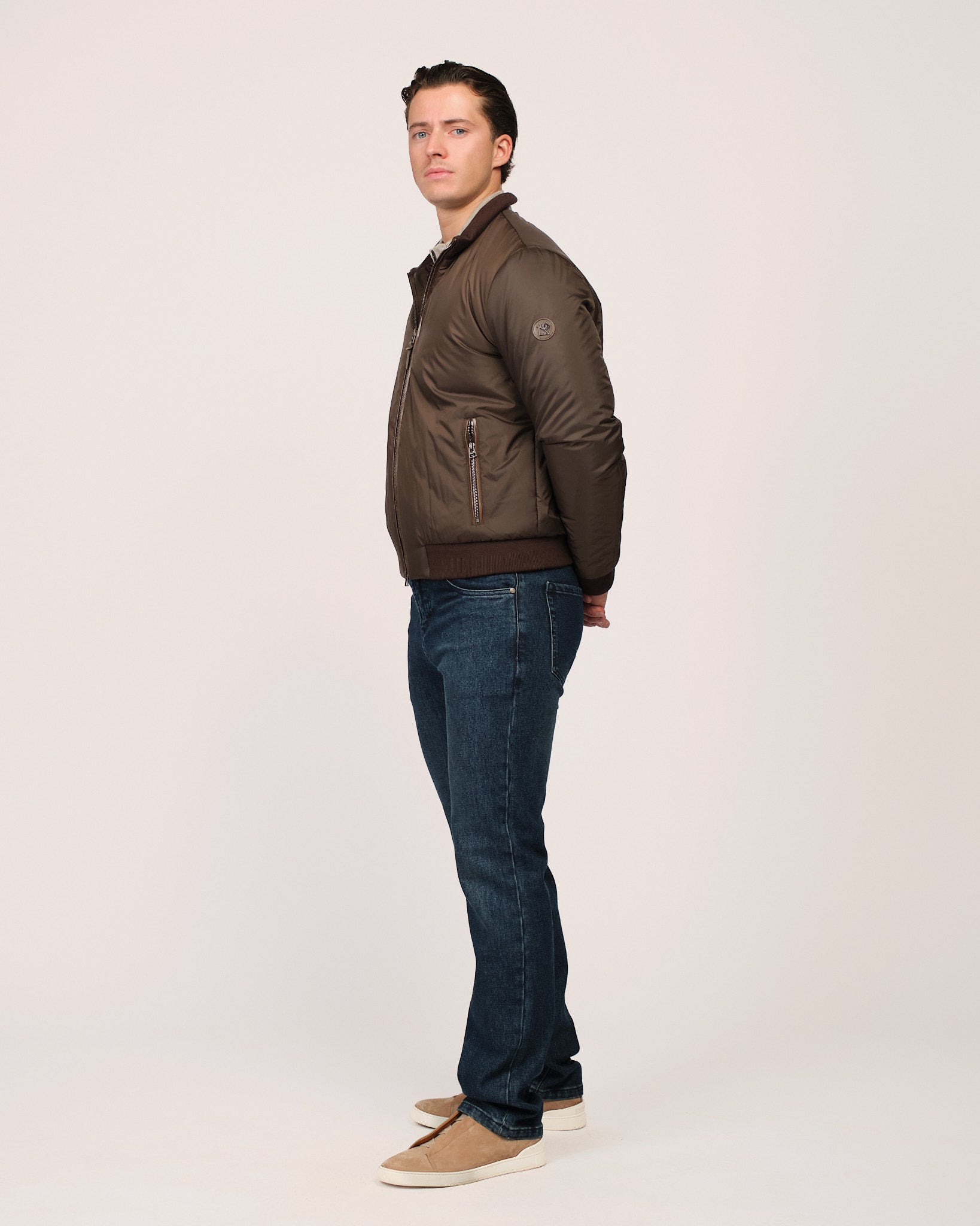 The Classic Bomber Jacket Brown