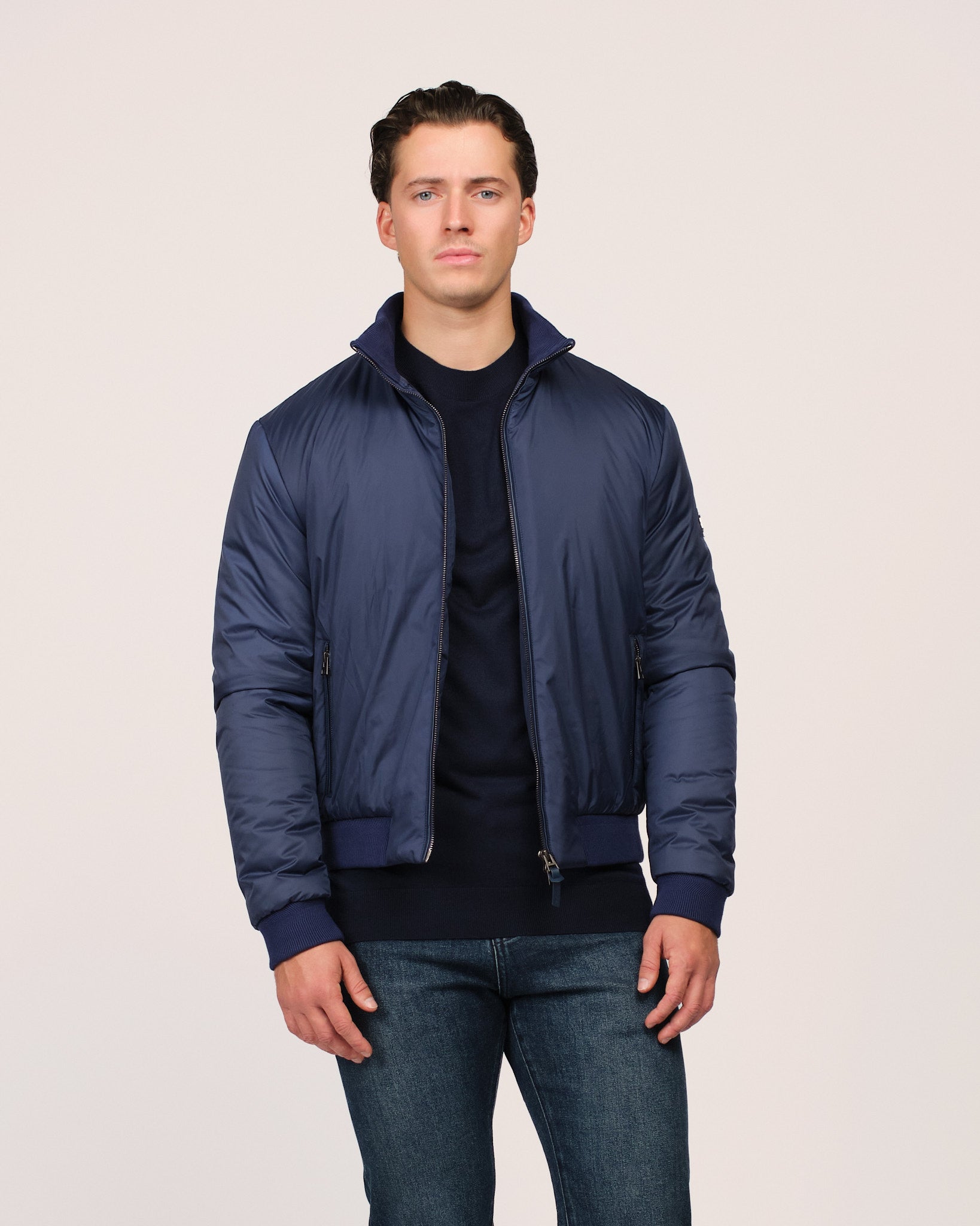 The Classic Bomber Jacket Navy