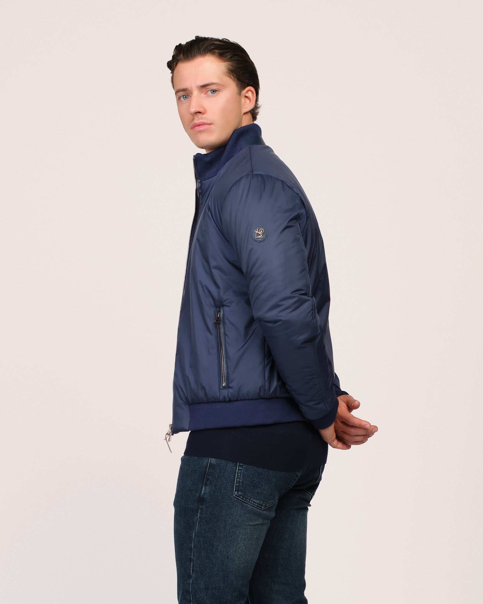 The Classic Bomber Jacket Navy