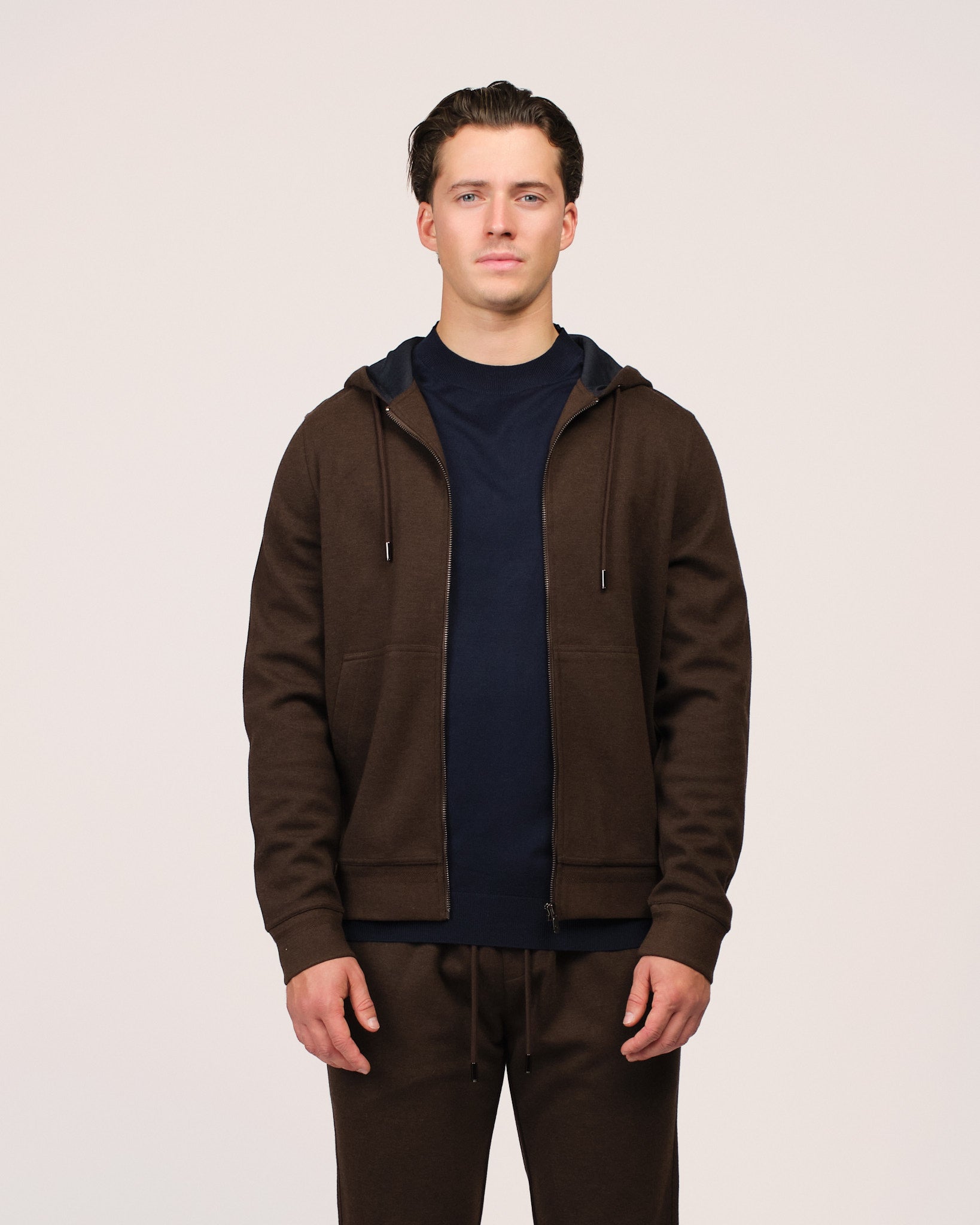 The Cashwool Jogger Set Brown