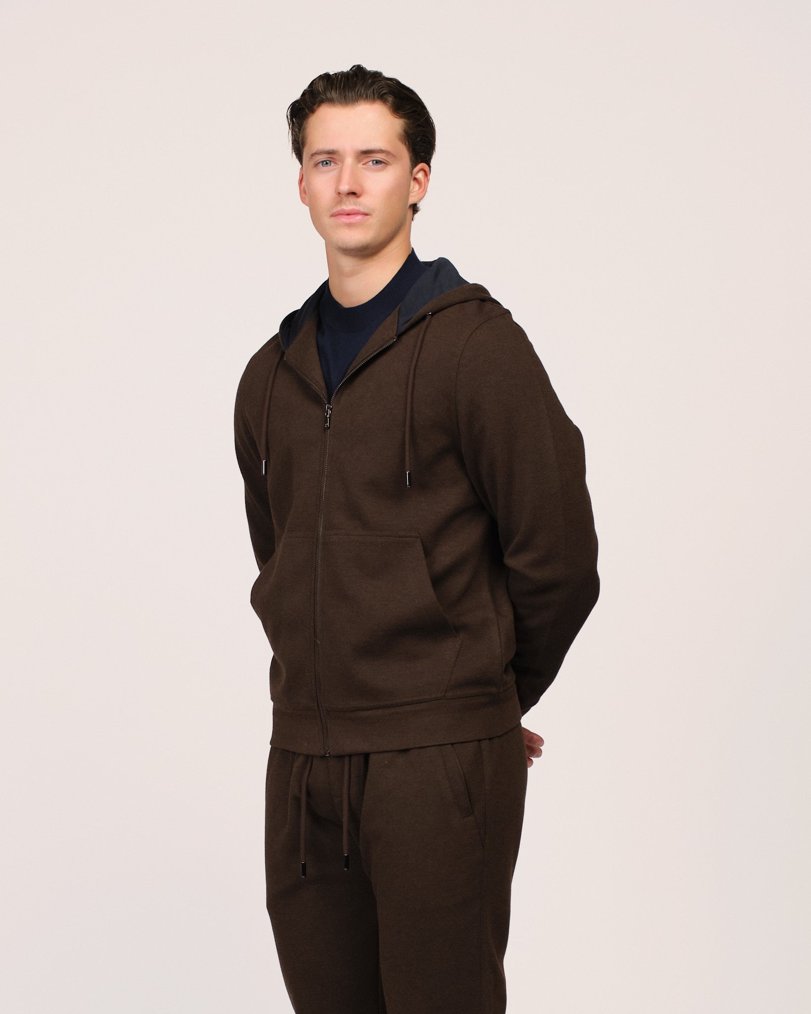 The Cashwool Jogger Set Brown