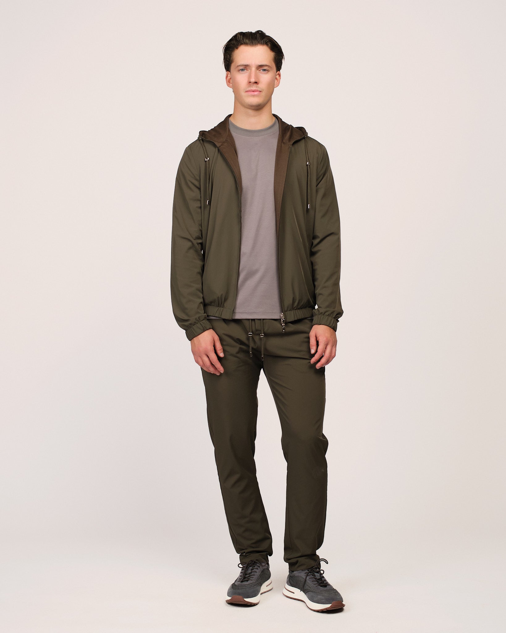 The Reversible Tech Suit Khaki Brown