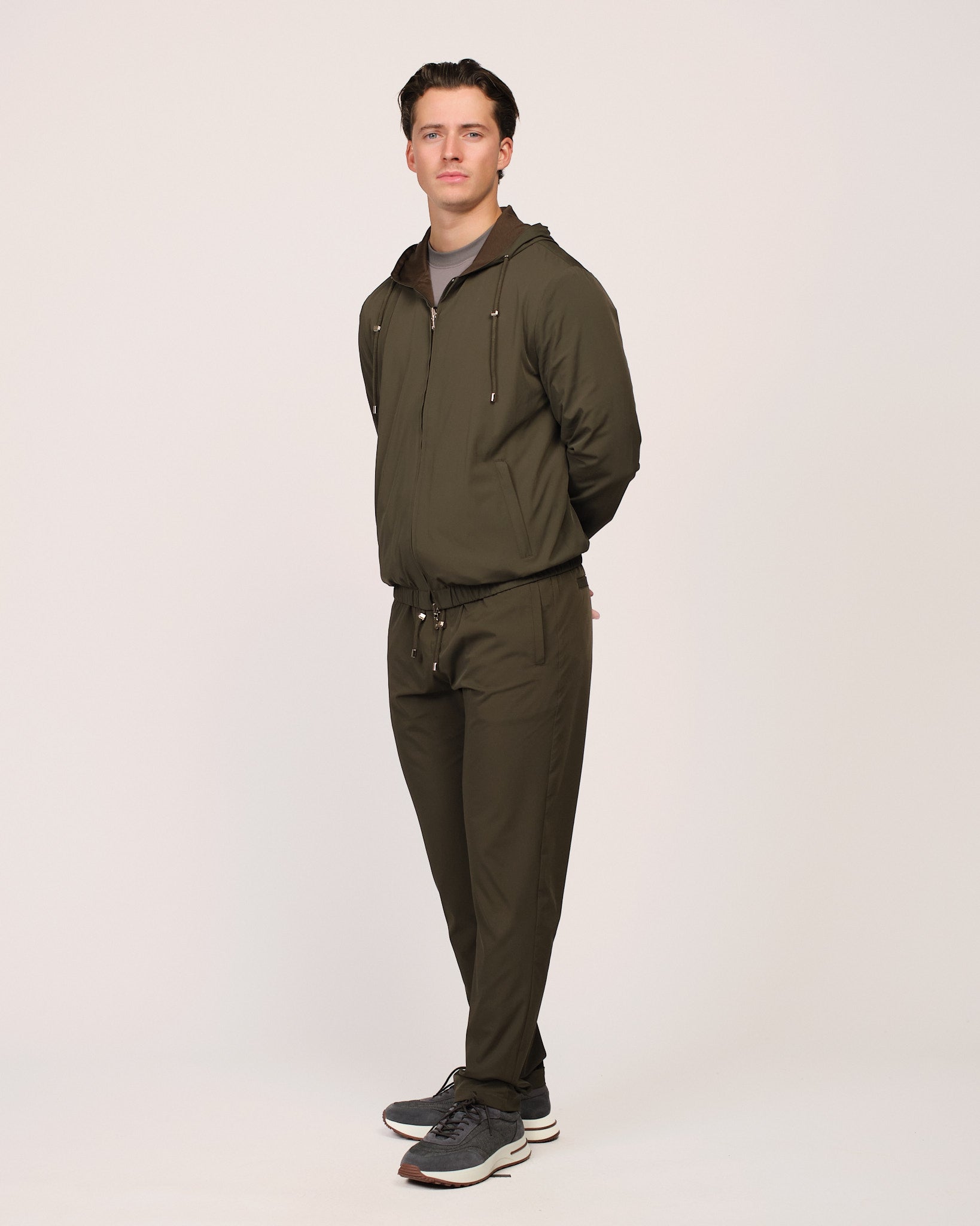 The Reversible Tech Suit Khaki Brown