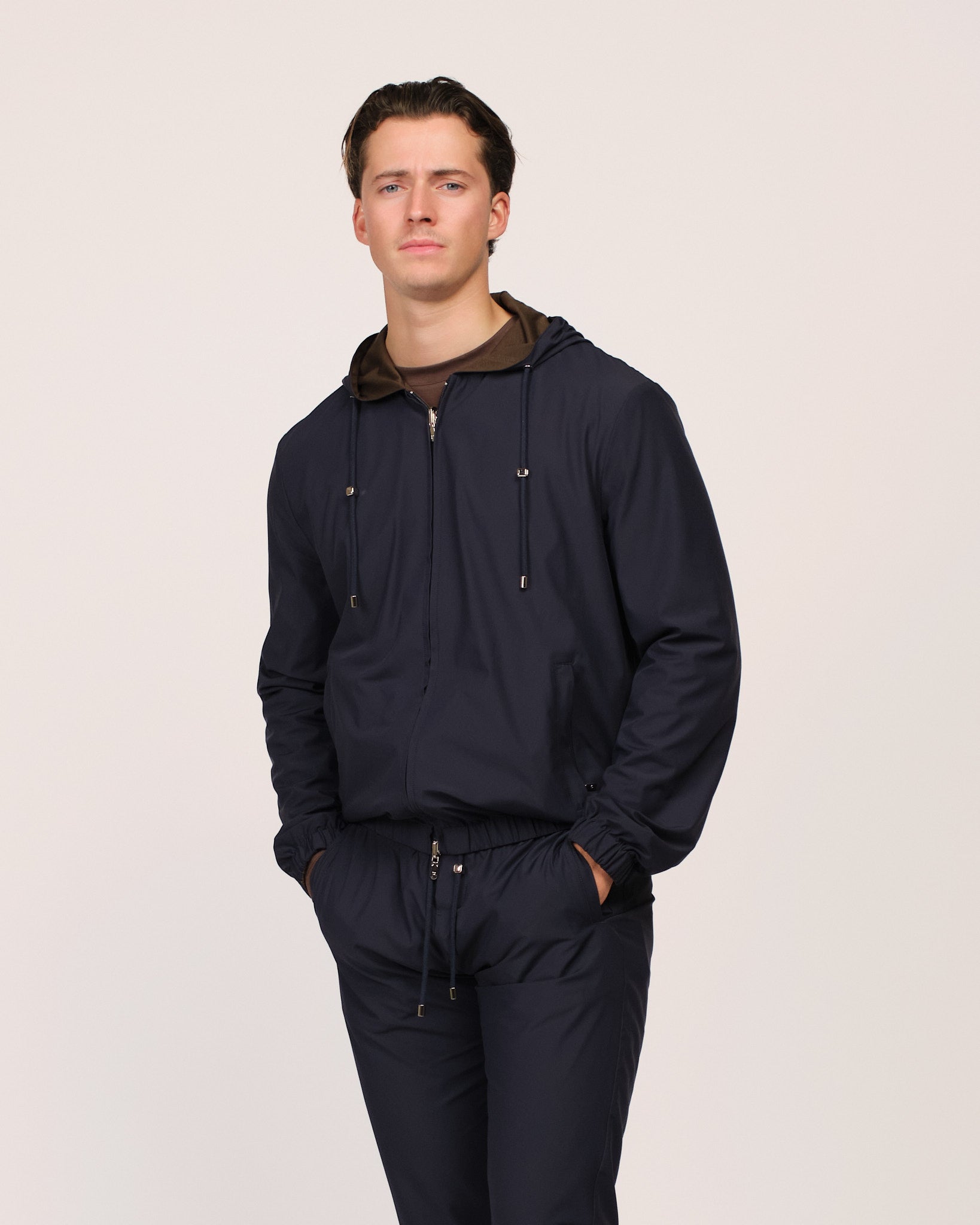 The Reversible Tech Suit Navy Brown