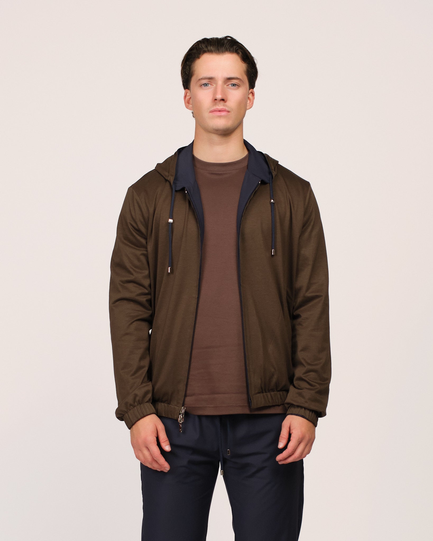 The Reversible Tech Suit Navy Brown