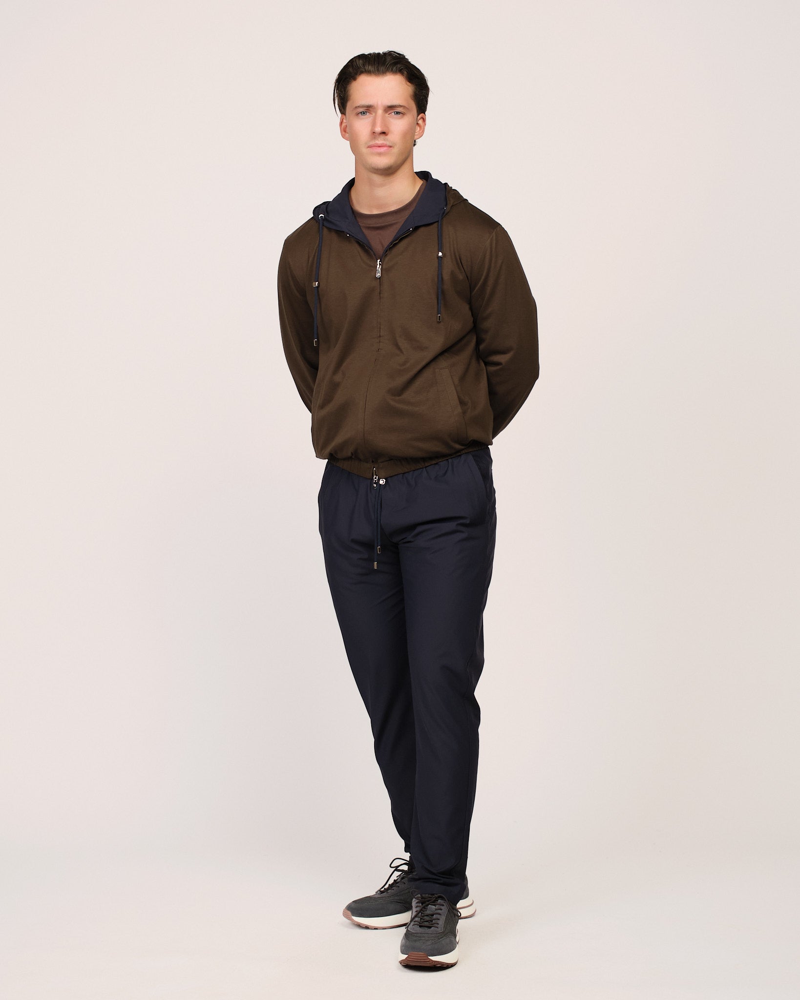 The Reversible Tech Suit Navy Brown