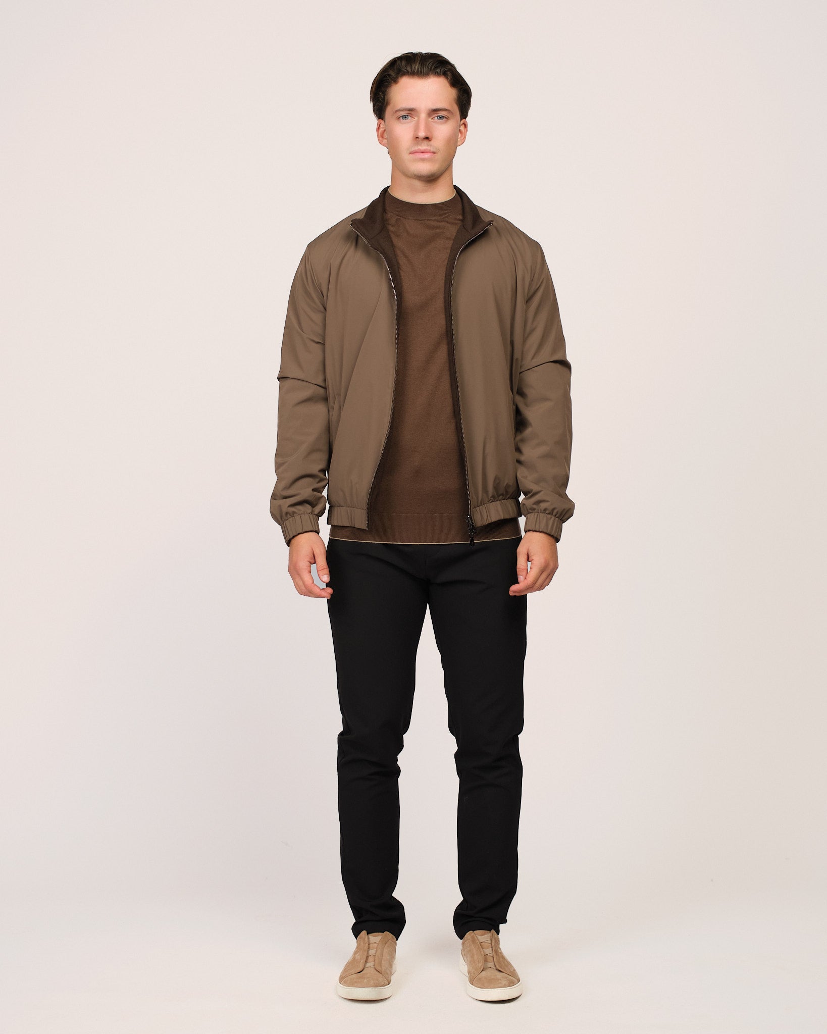 Reversible Wool City Jacket Dark Brown