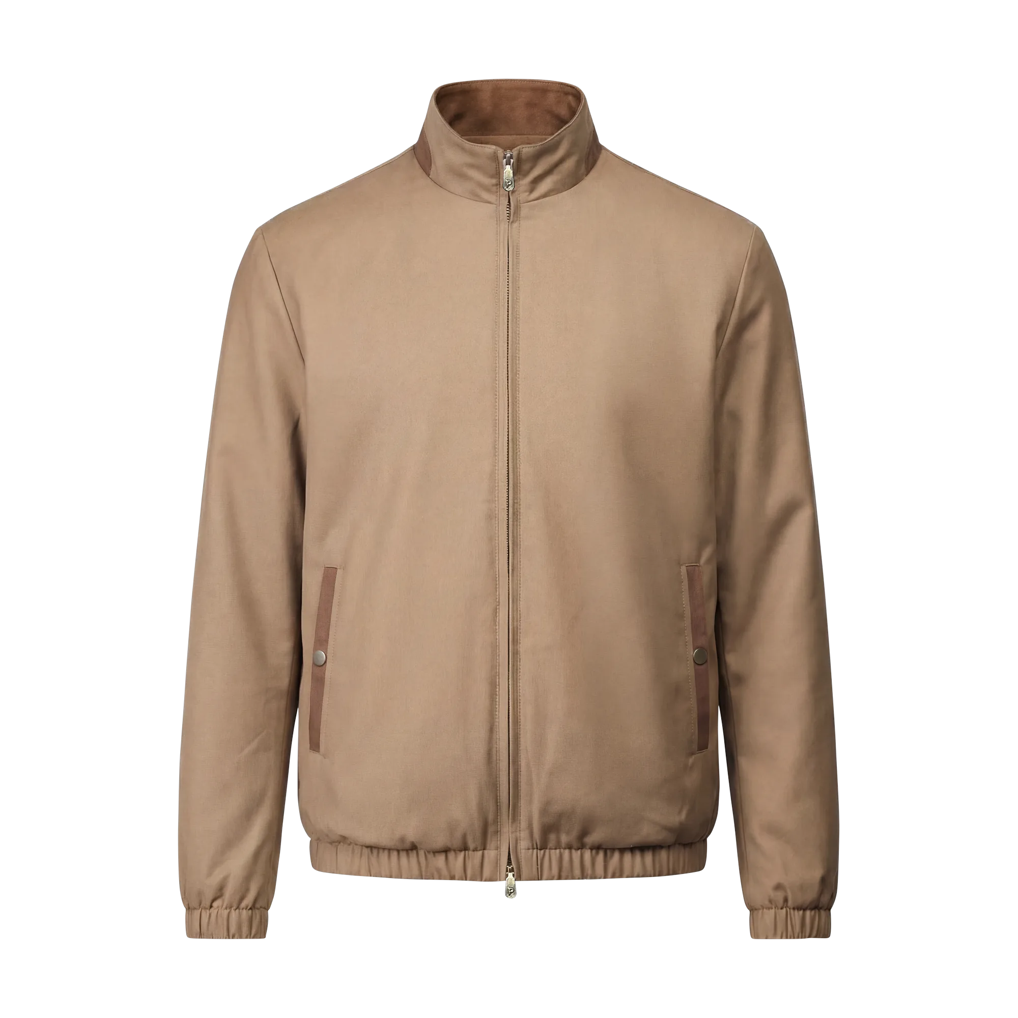 Beige jacket on a white background