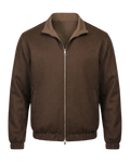 Brown jacket on a white background