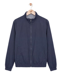 Reversible Wool City Jacket Navy Grey