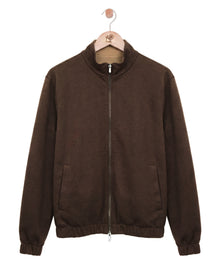 Reversible Wool City Jacket Dark Brown