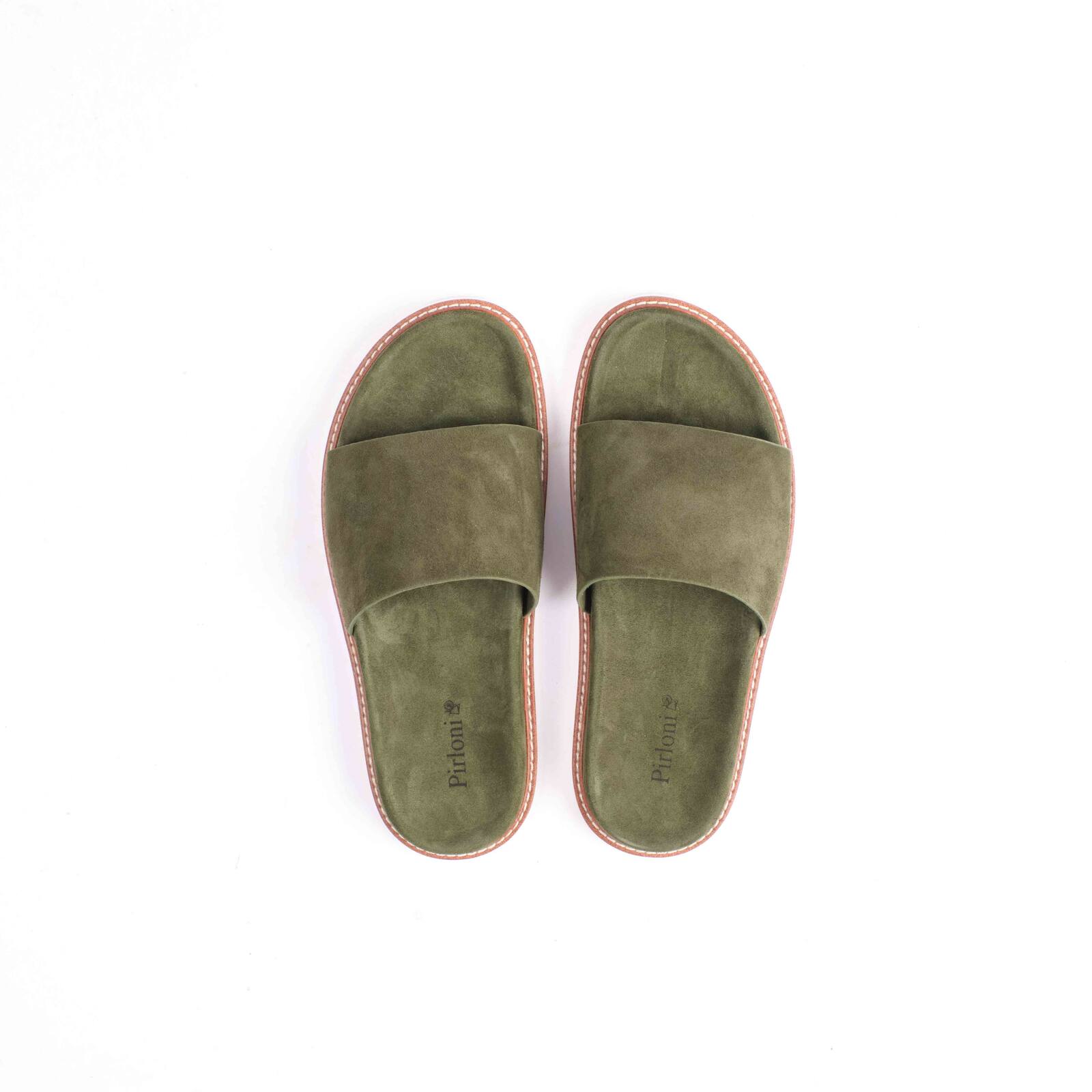 Green slippers with comfortable fit and lightweight everyday footwear style
